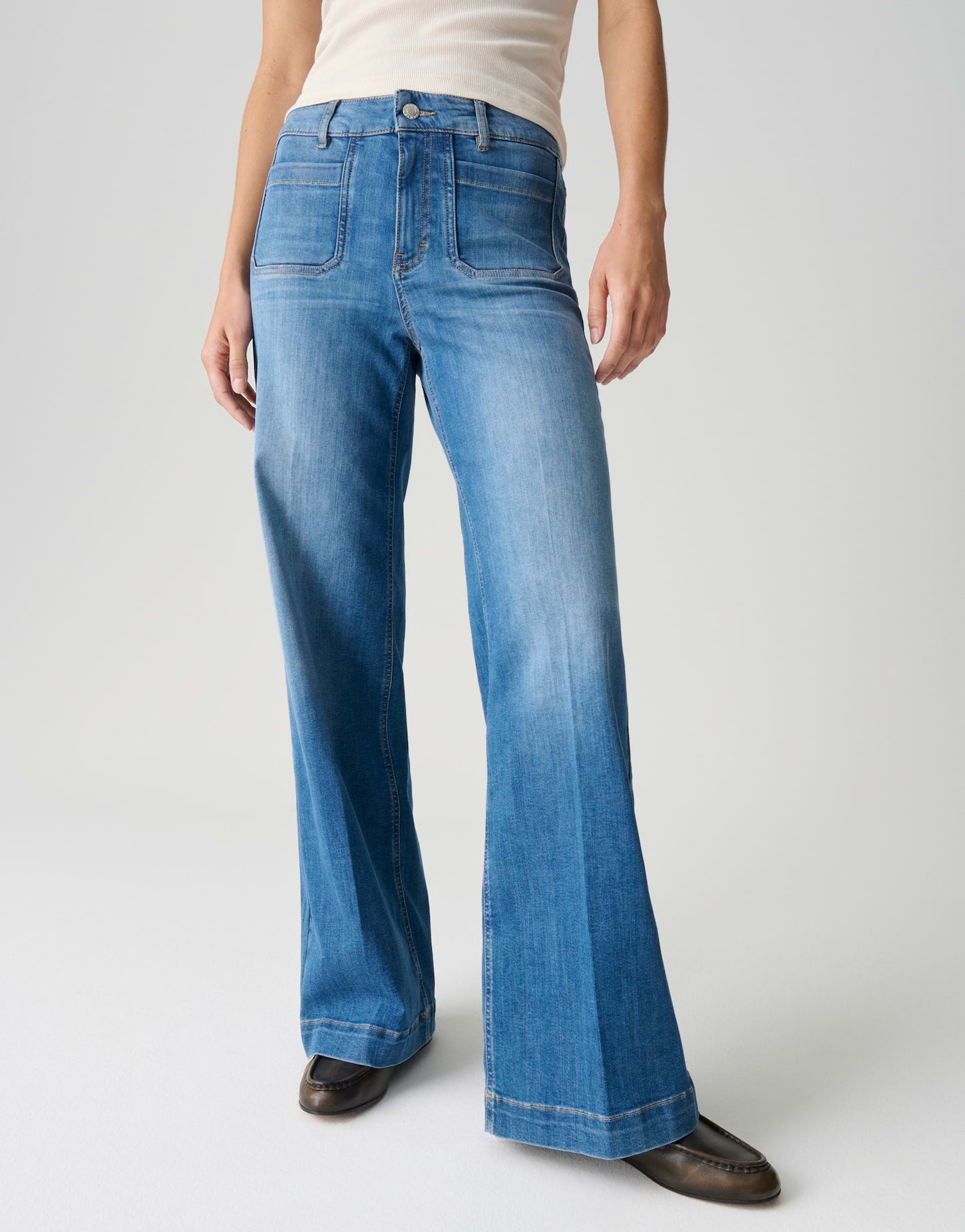 Opus Pants Damen Jeans  Dark Shad