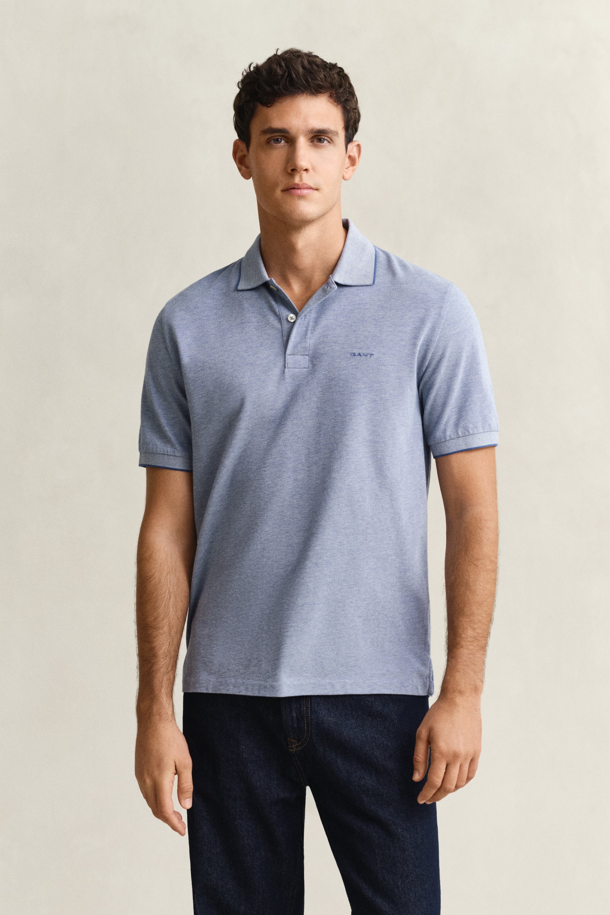 Gant Herren Polo-Shirts  Vintage Blu