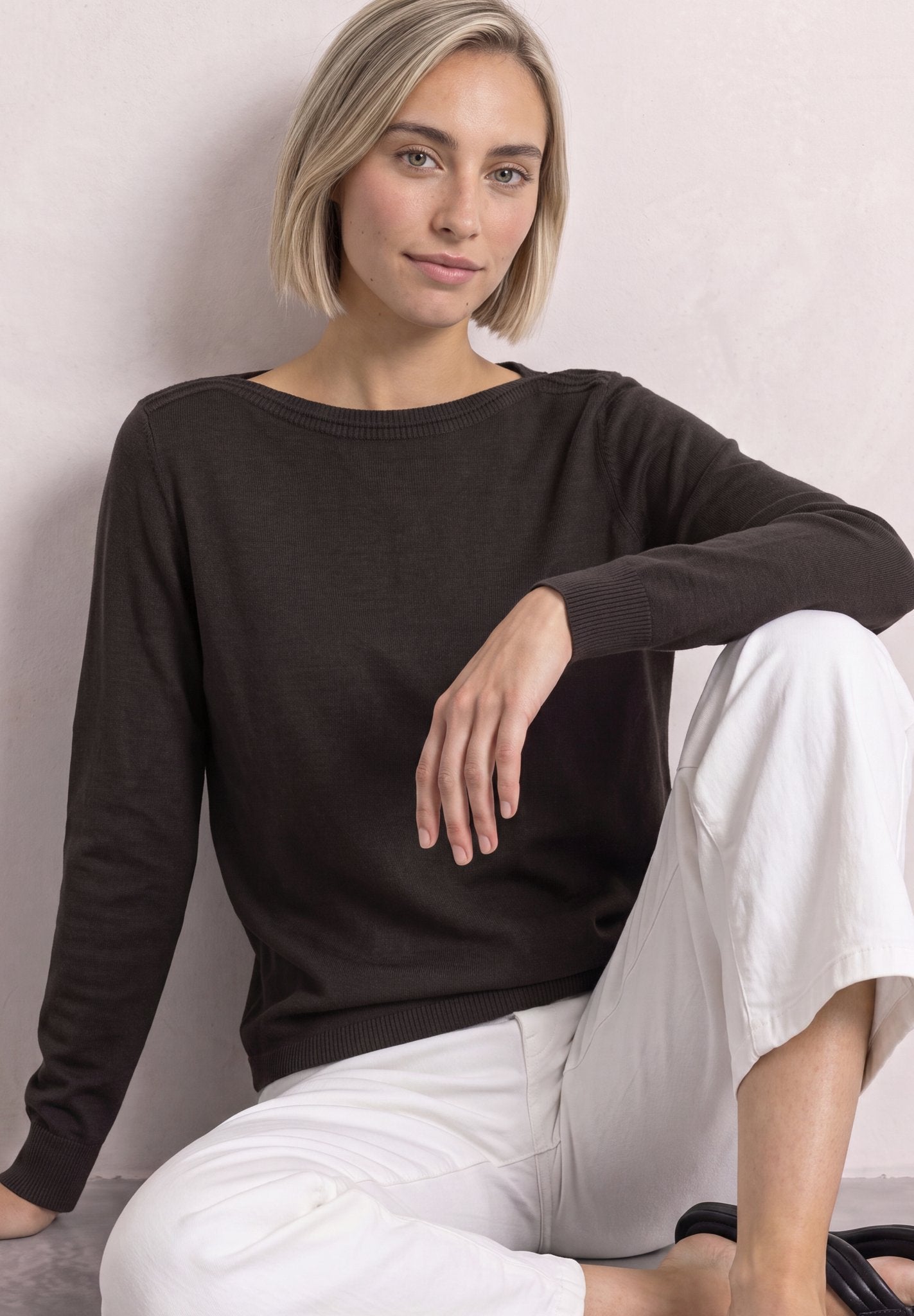 Street One Damen Pullover  Black Cof
