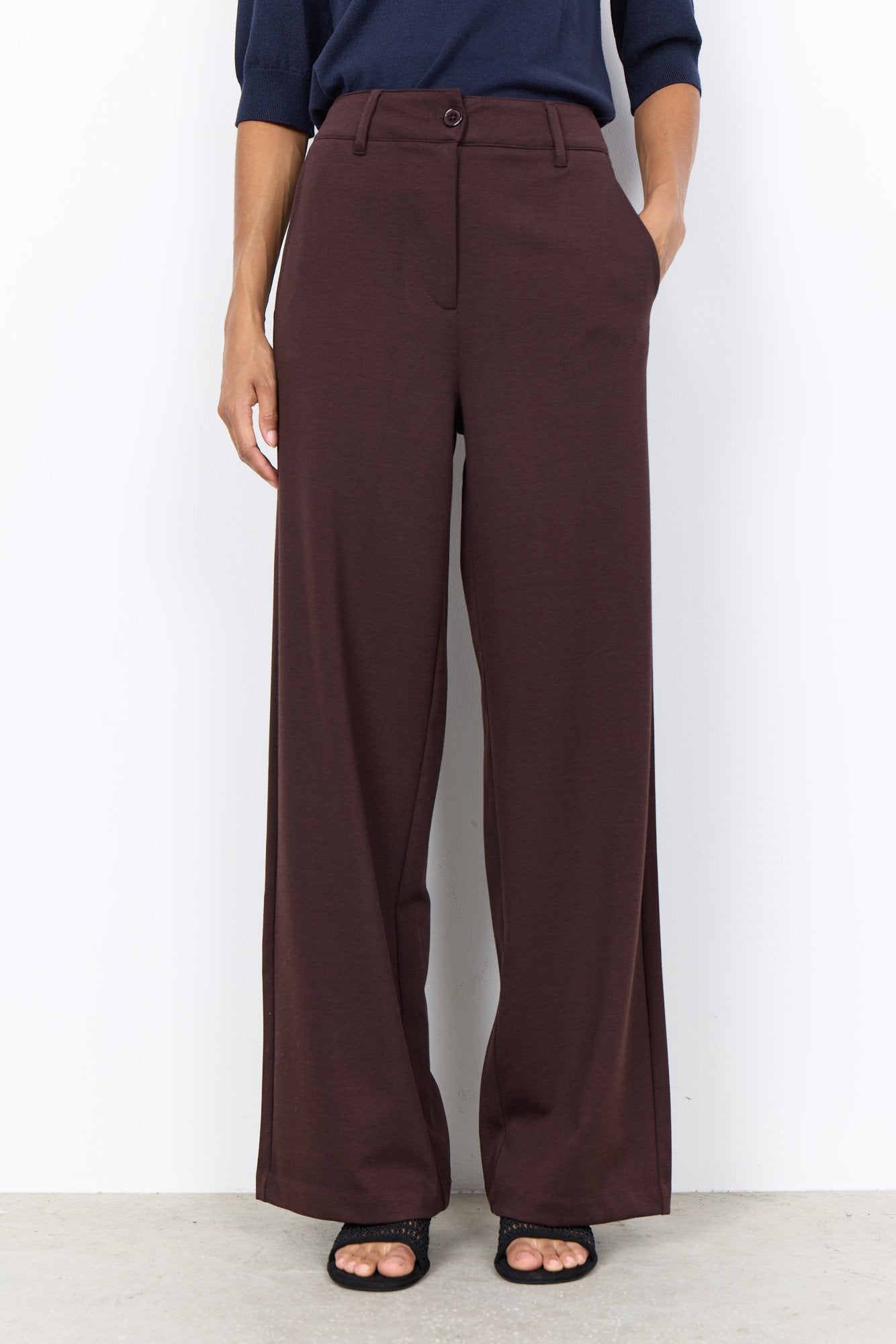 Soya Concept Damen Hosen Chocolate Plum
