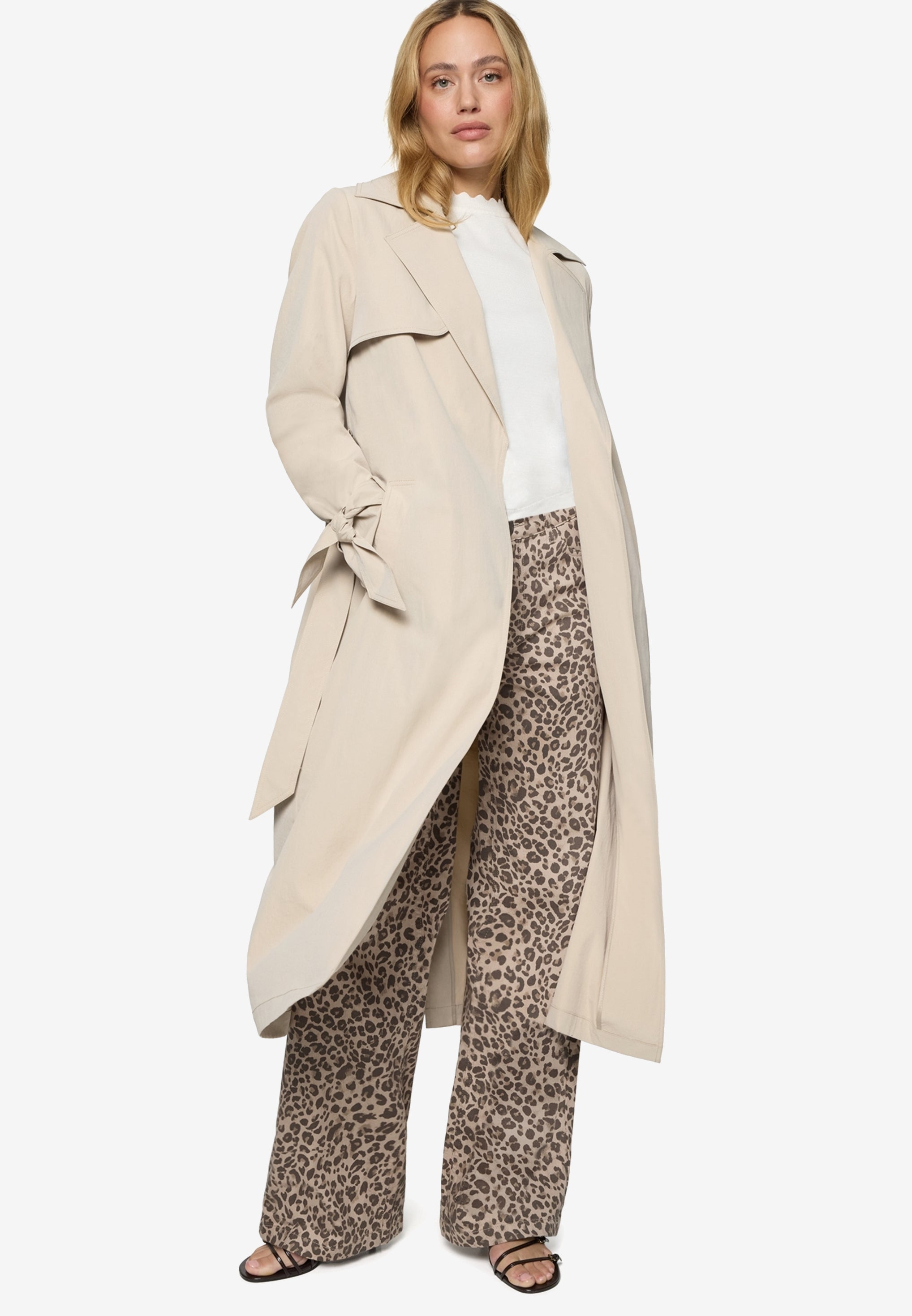 Zero Damen Mantel Light Sand