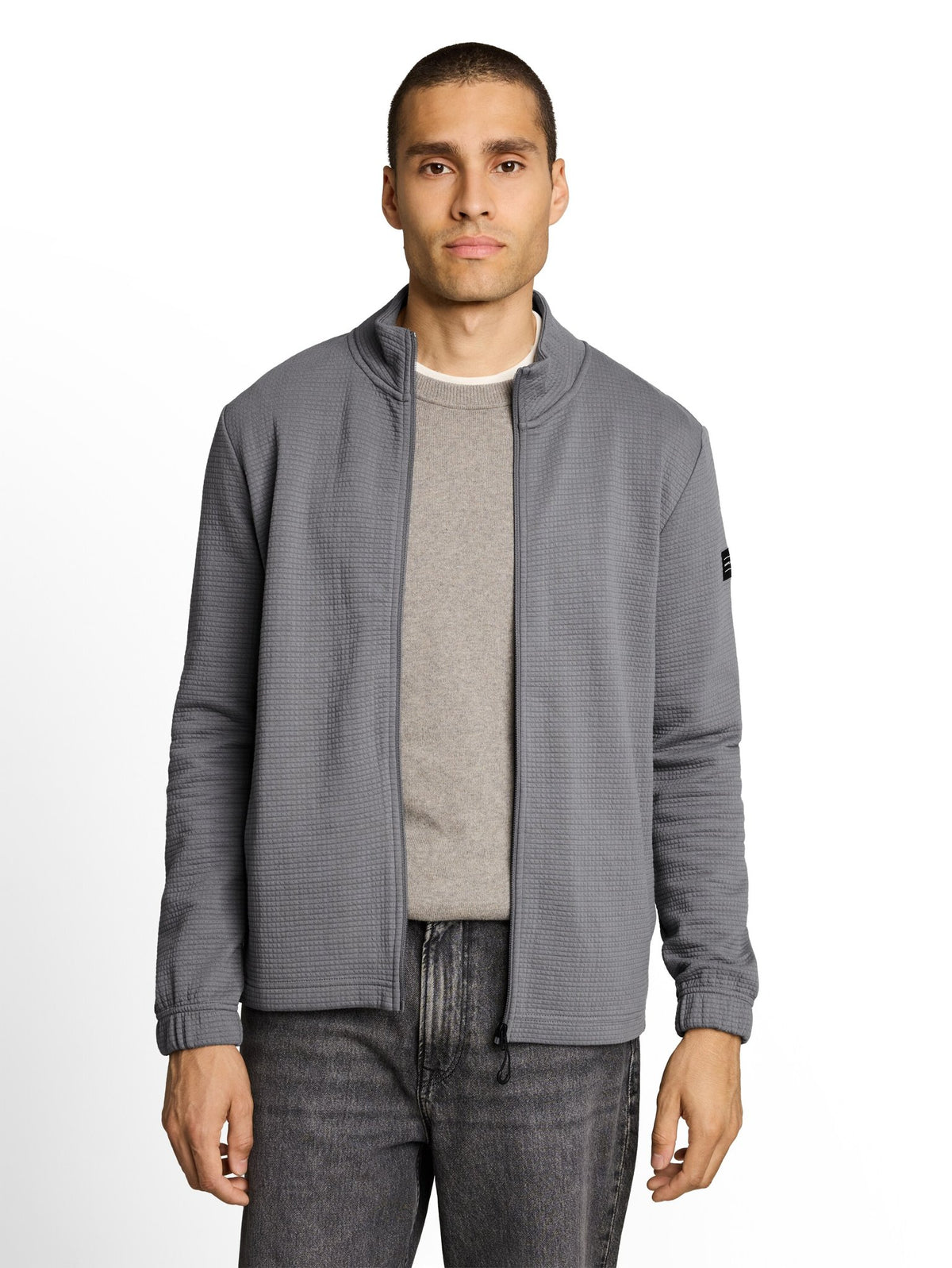 Tom Tailor denim Herren Sweatjacken Classic Grey