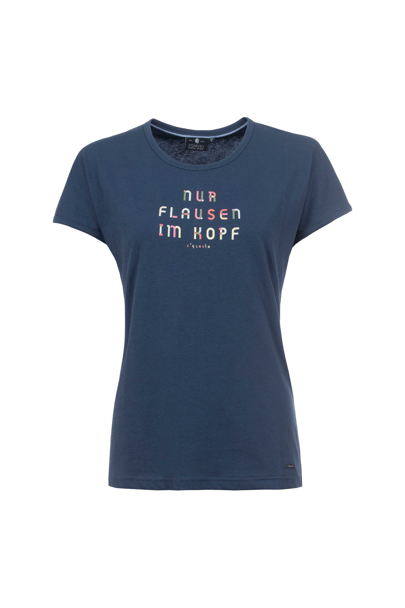 Soquesto Damen T-Shirts Rauchblau