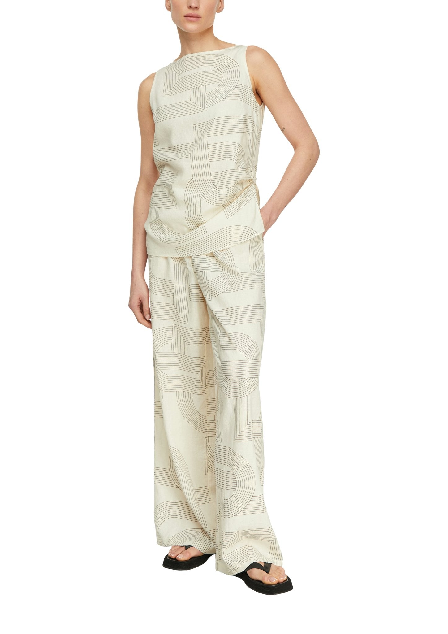 Comma Damen Hosen White