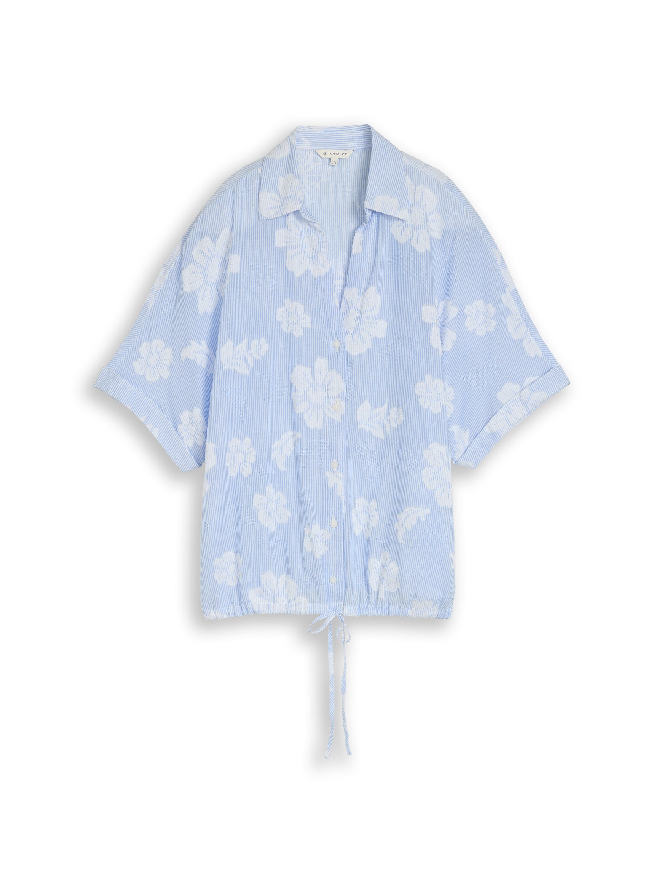 Tom Tailor Damen Blusen Blue Flower Dob