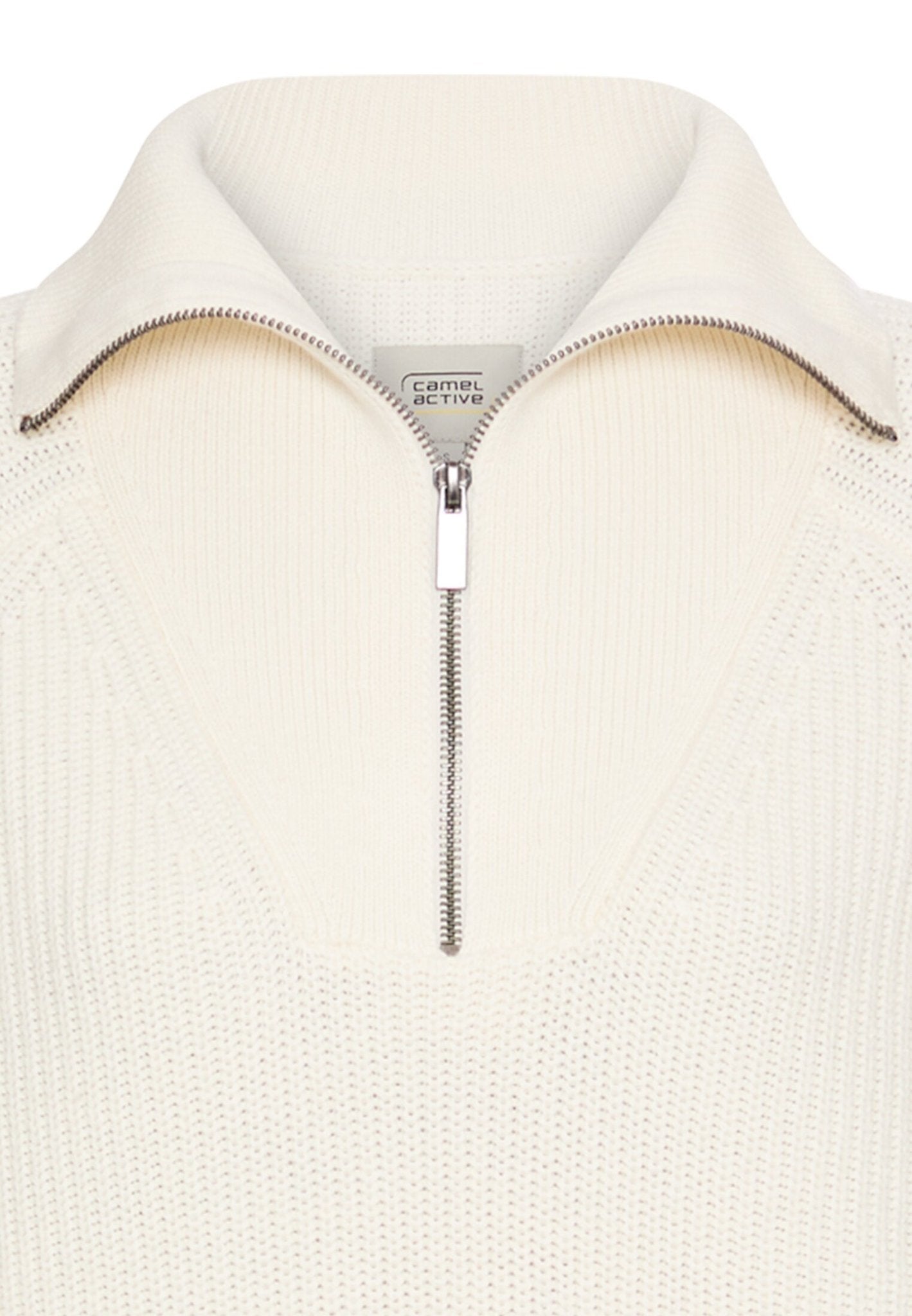 Camel active Damen Pullover  Milkwhite