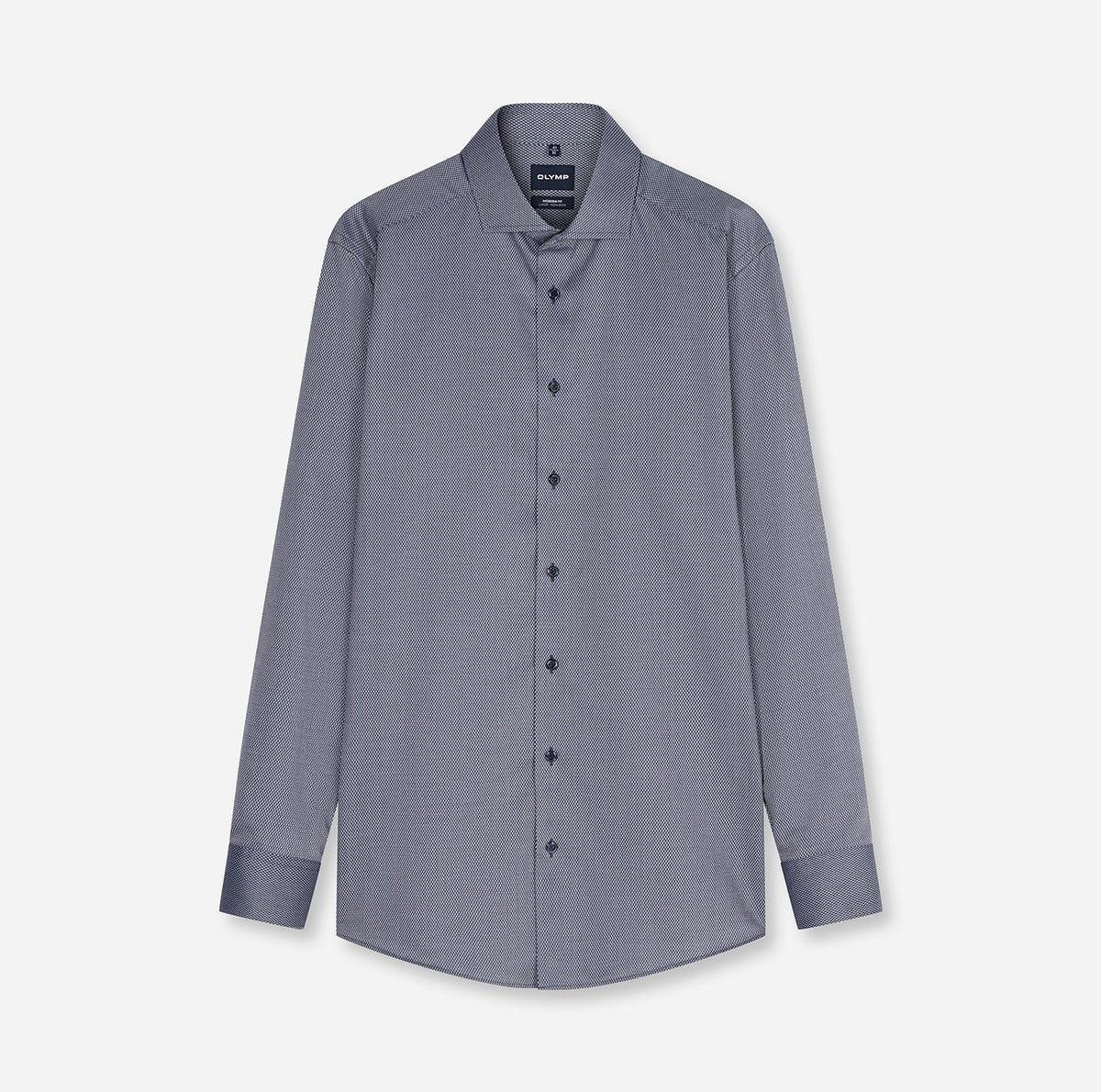 Olymp Herren Hemden lang  Marine