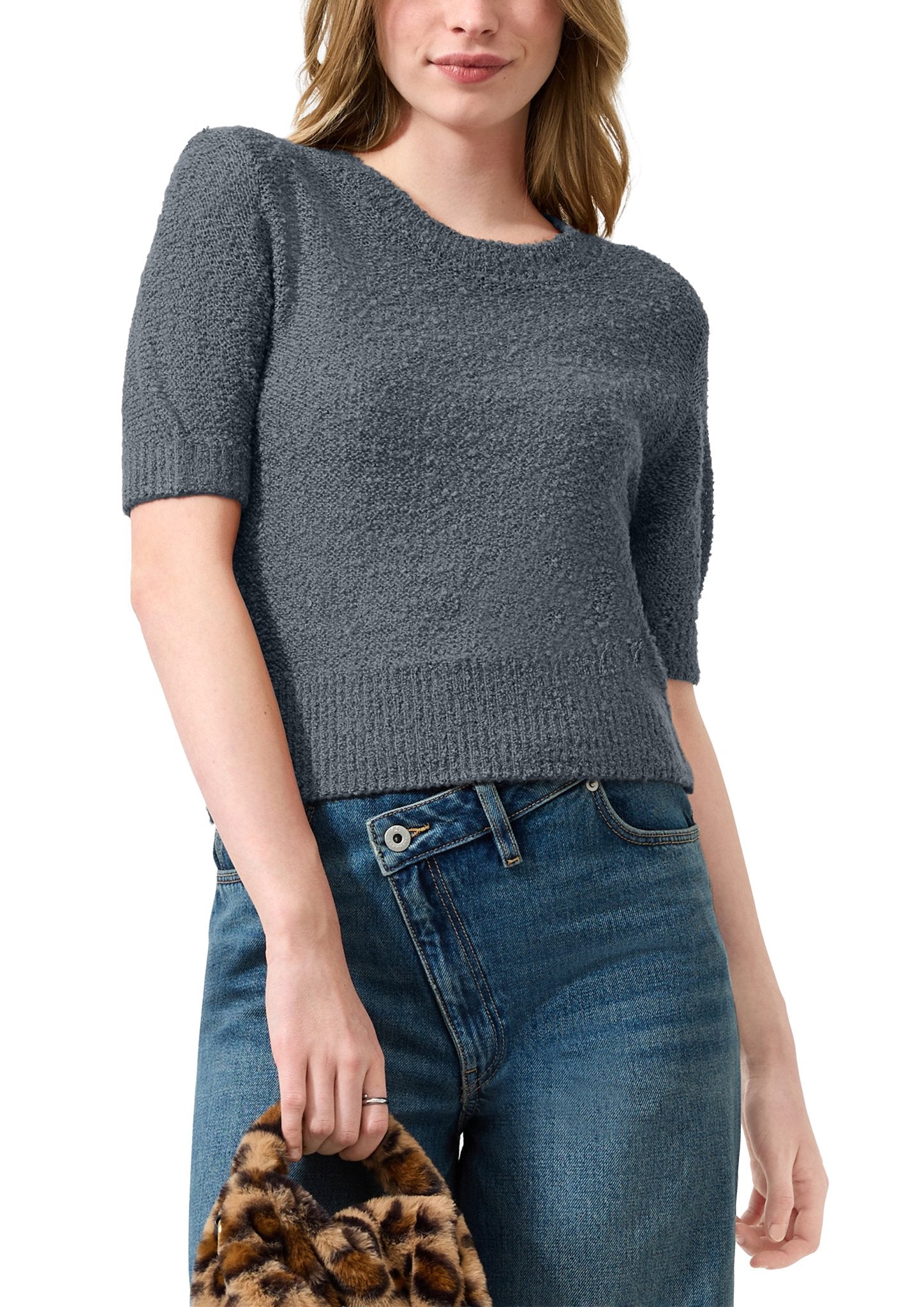 QS by S.Oliver Damen Pullover W Grey/Black