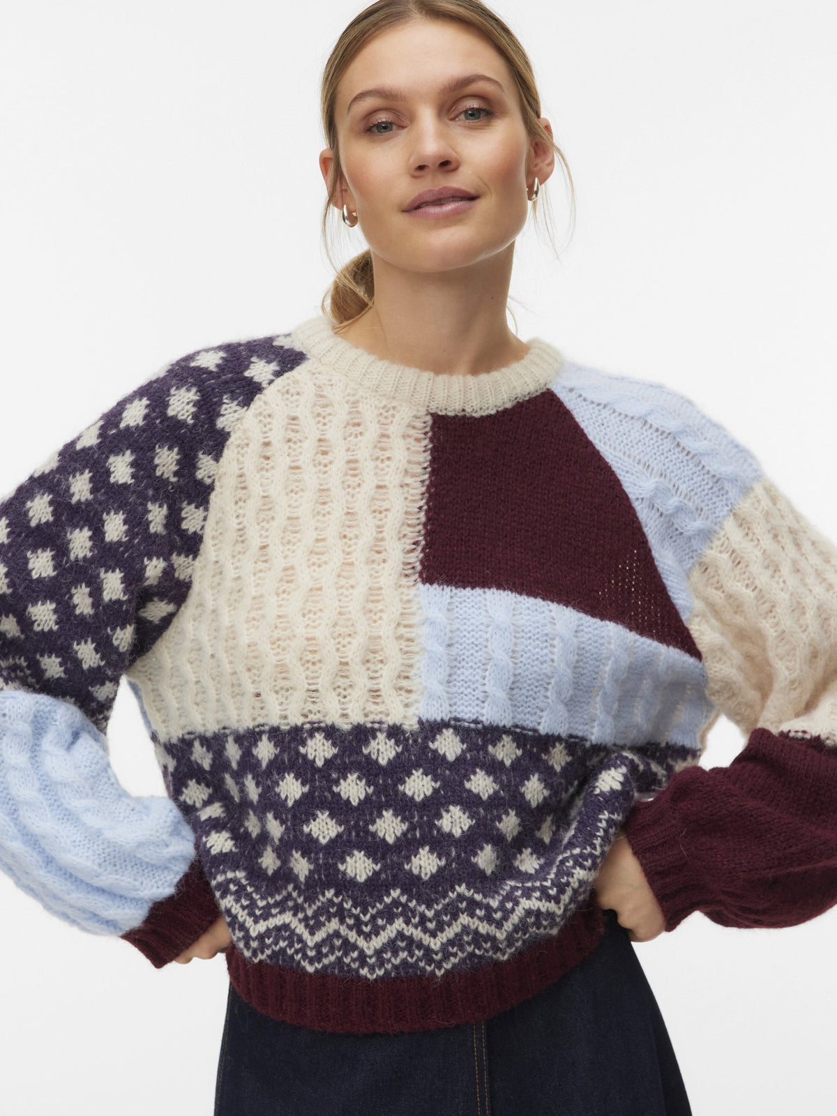 Vero Moda Damen Pullover Windsor Wine/Ca