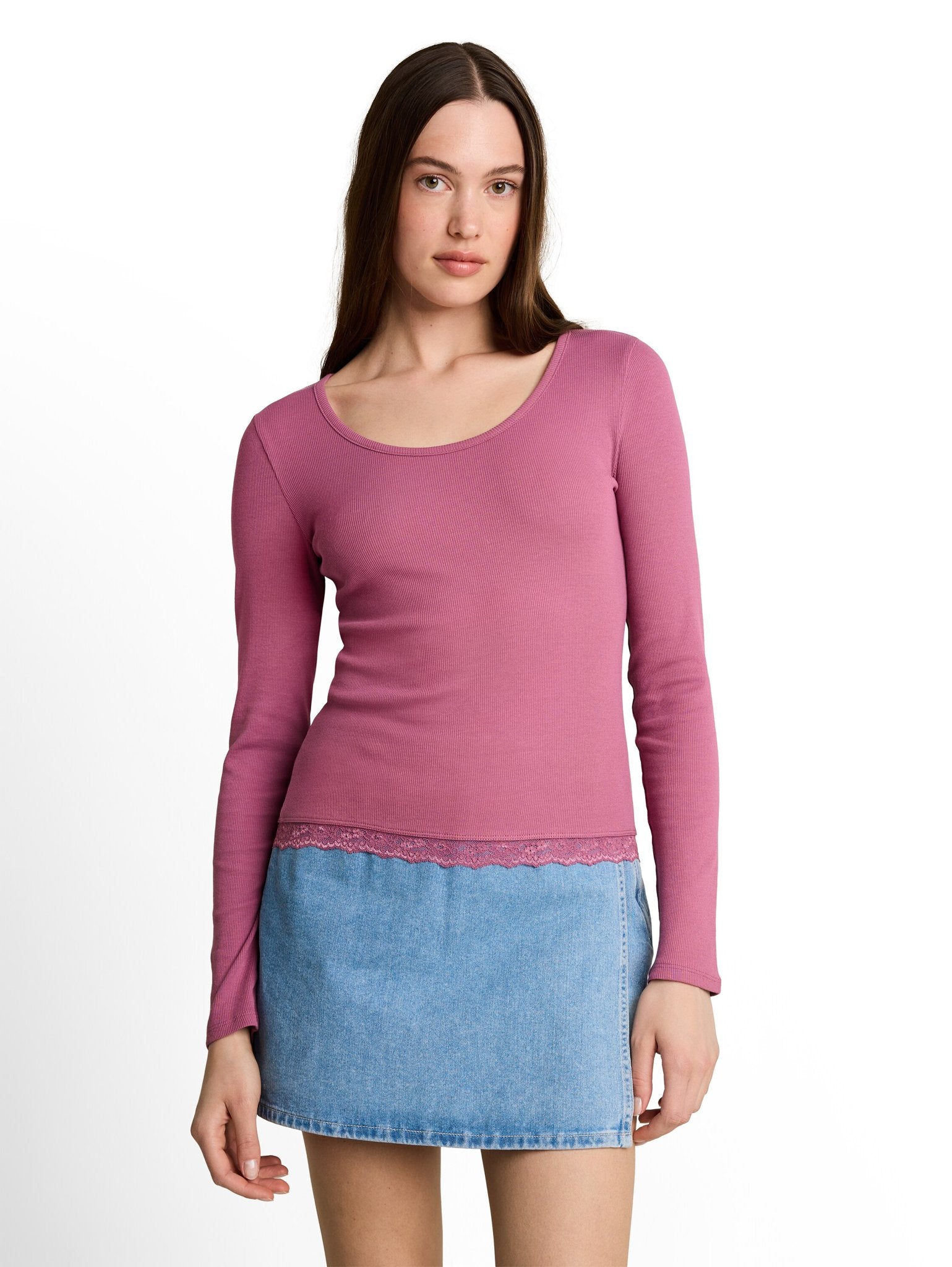 Tom Tailor denim Damen T-Shirts Dusty Berry