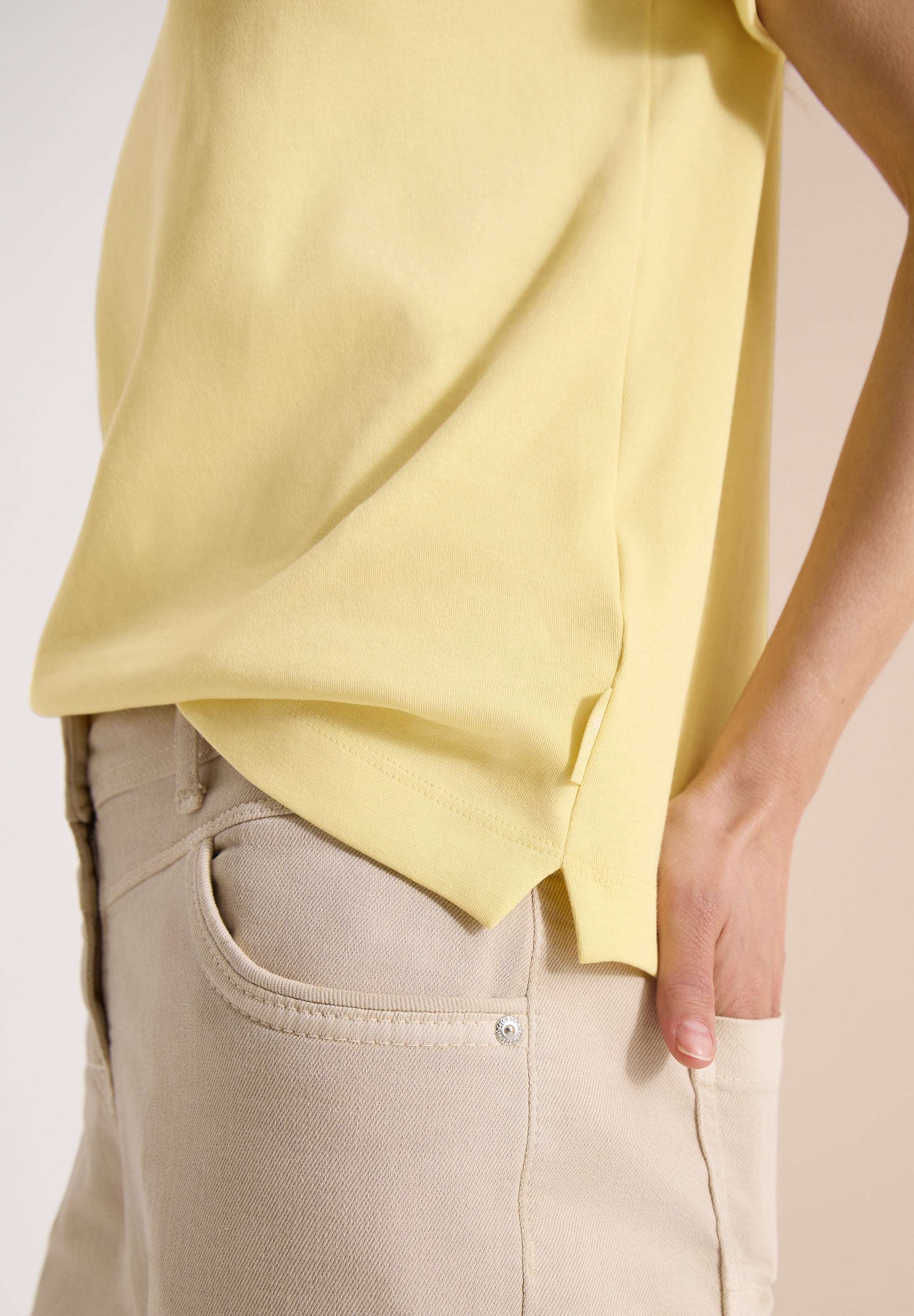 Cecil Damen T-Shirts Buttermil