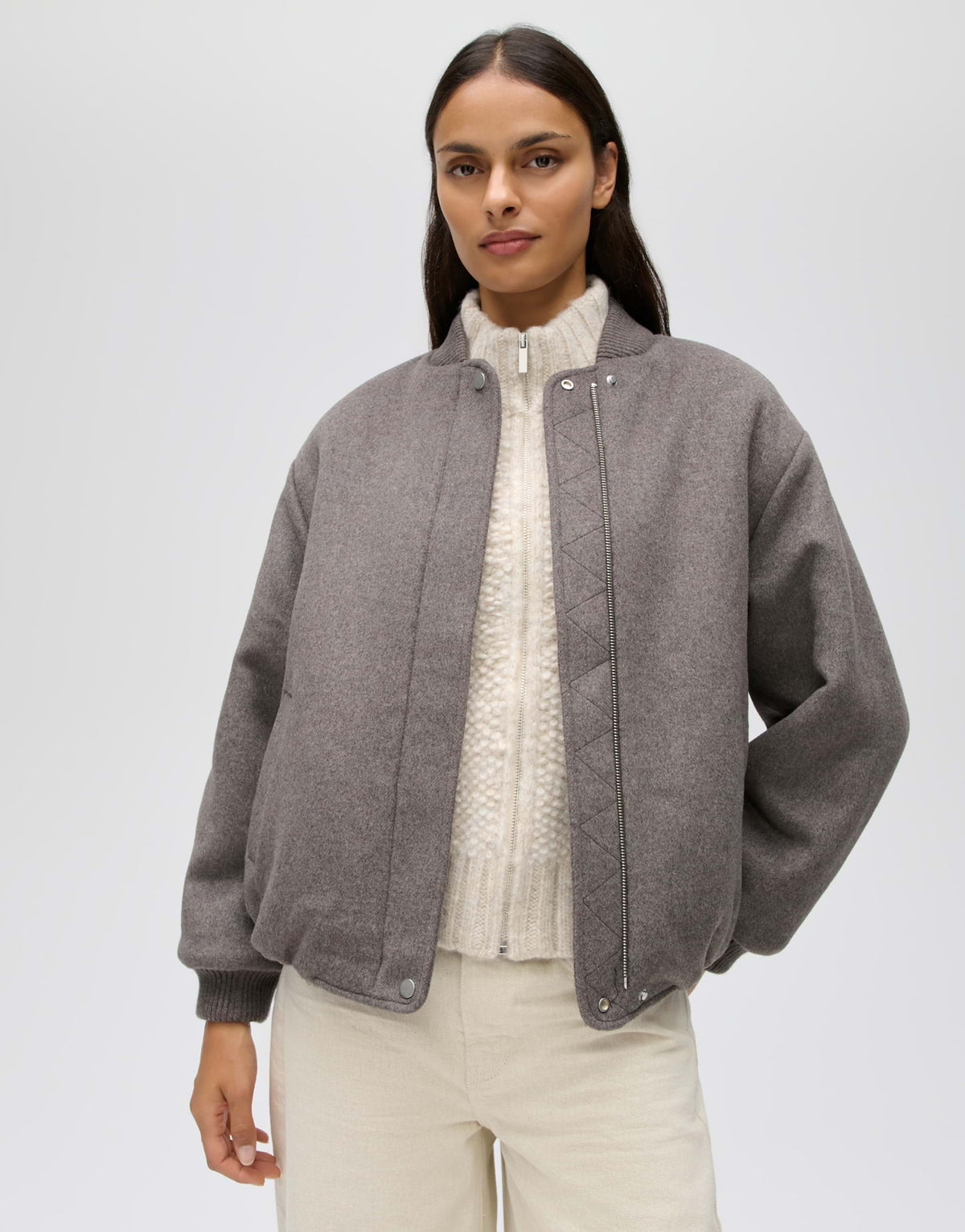 Opus Damen Jacken Warm Greige