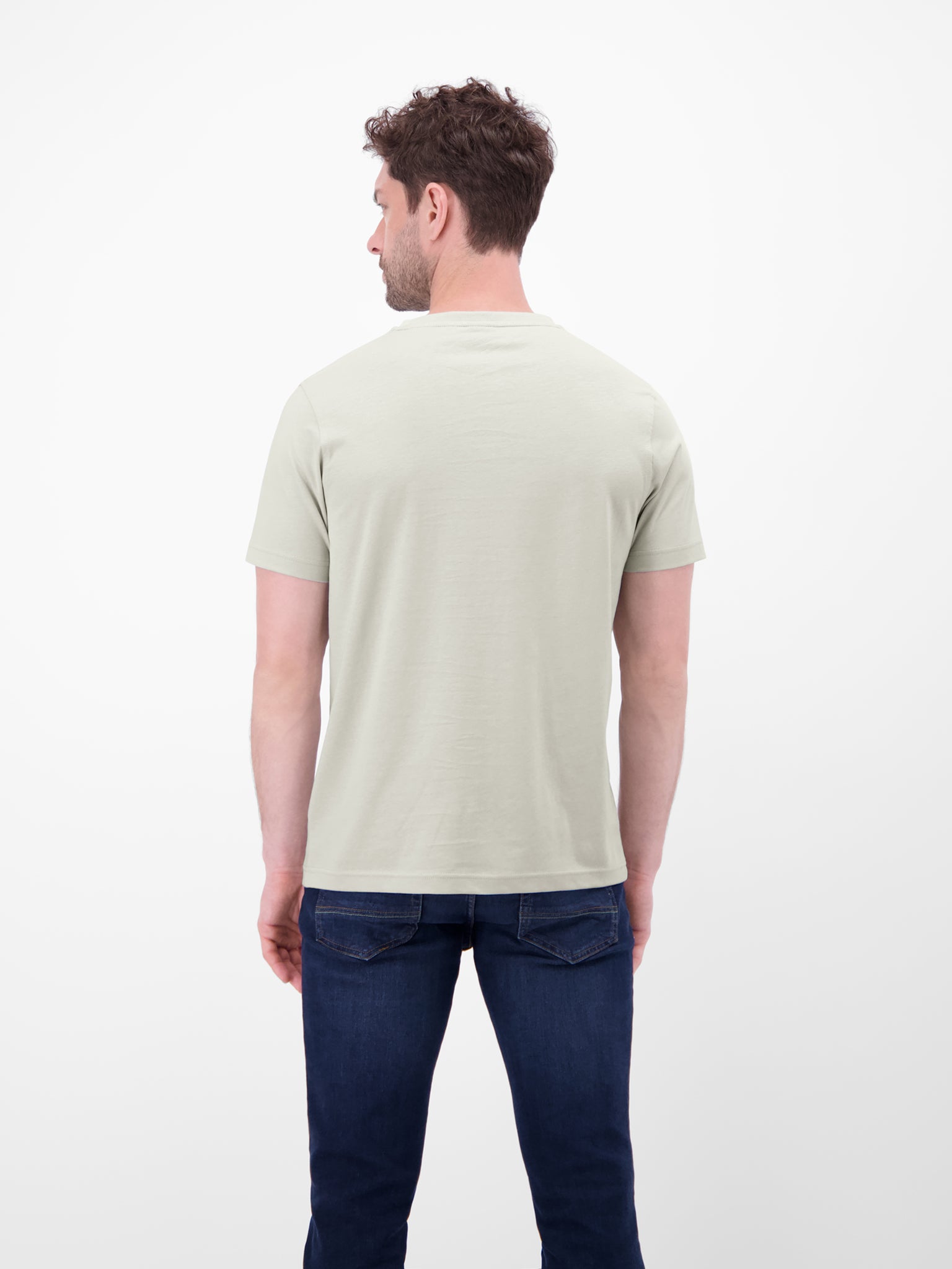 Lerros Herren T-Shirts kurz Pearl Grey
