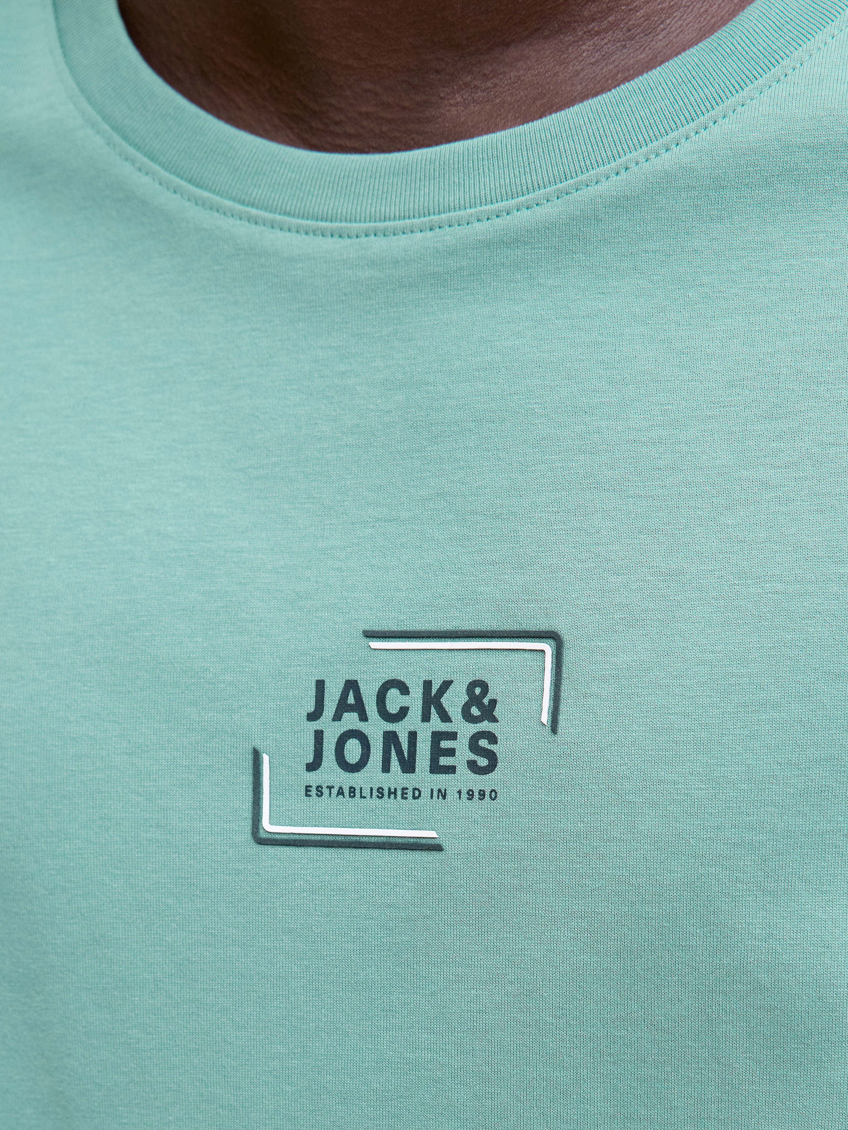 Jack & Jones Herren T-Shirts kurz Mineral Blue