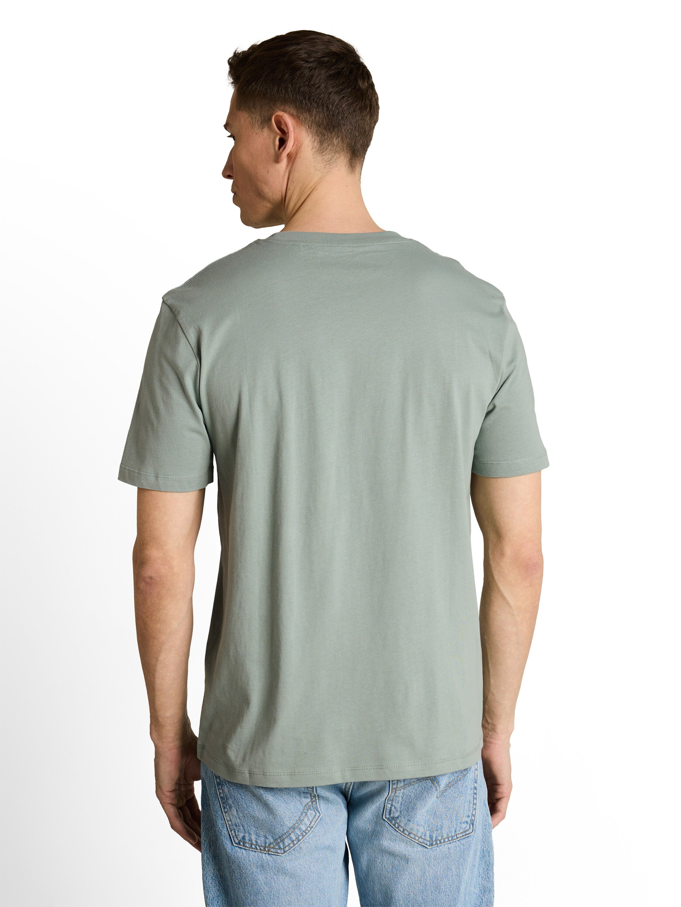 Tom Tailor denim Herren T-Shirts kurz Green Mist