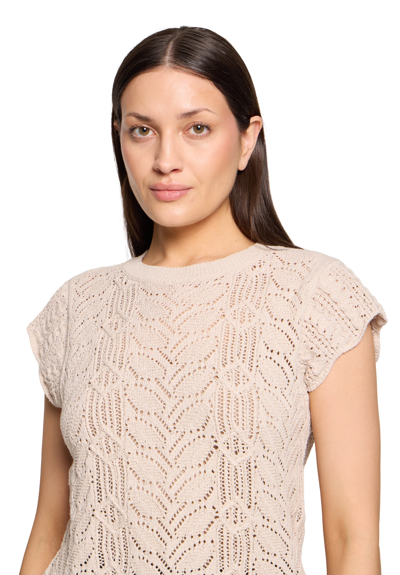Cartoon Damen Pullover Silky Beige