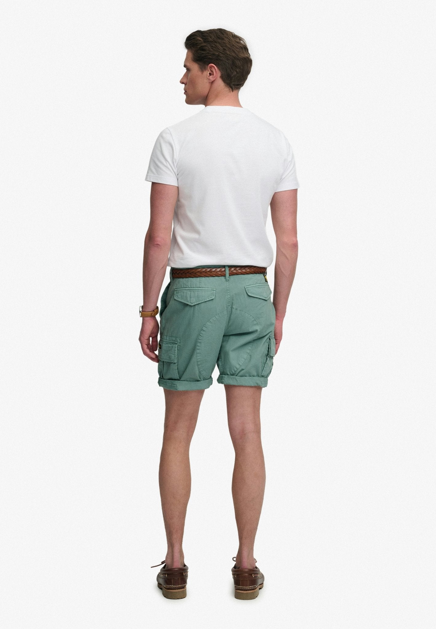 Superdry Men Herren Shorts Ds Fossil Gree