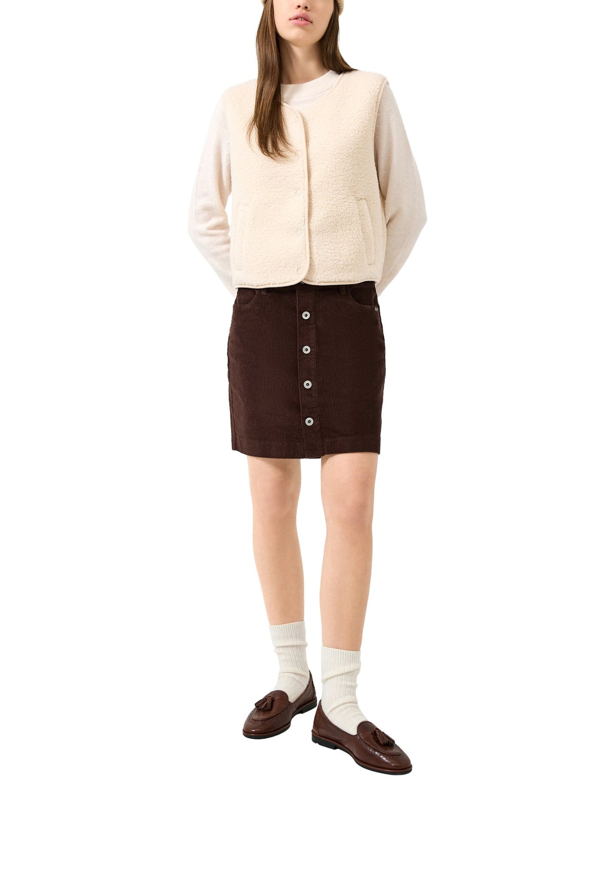 QS by S.Oliver Damen T-Shirts  White