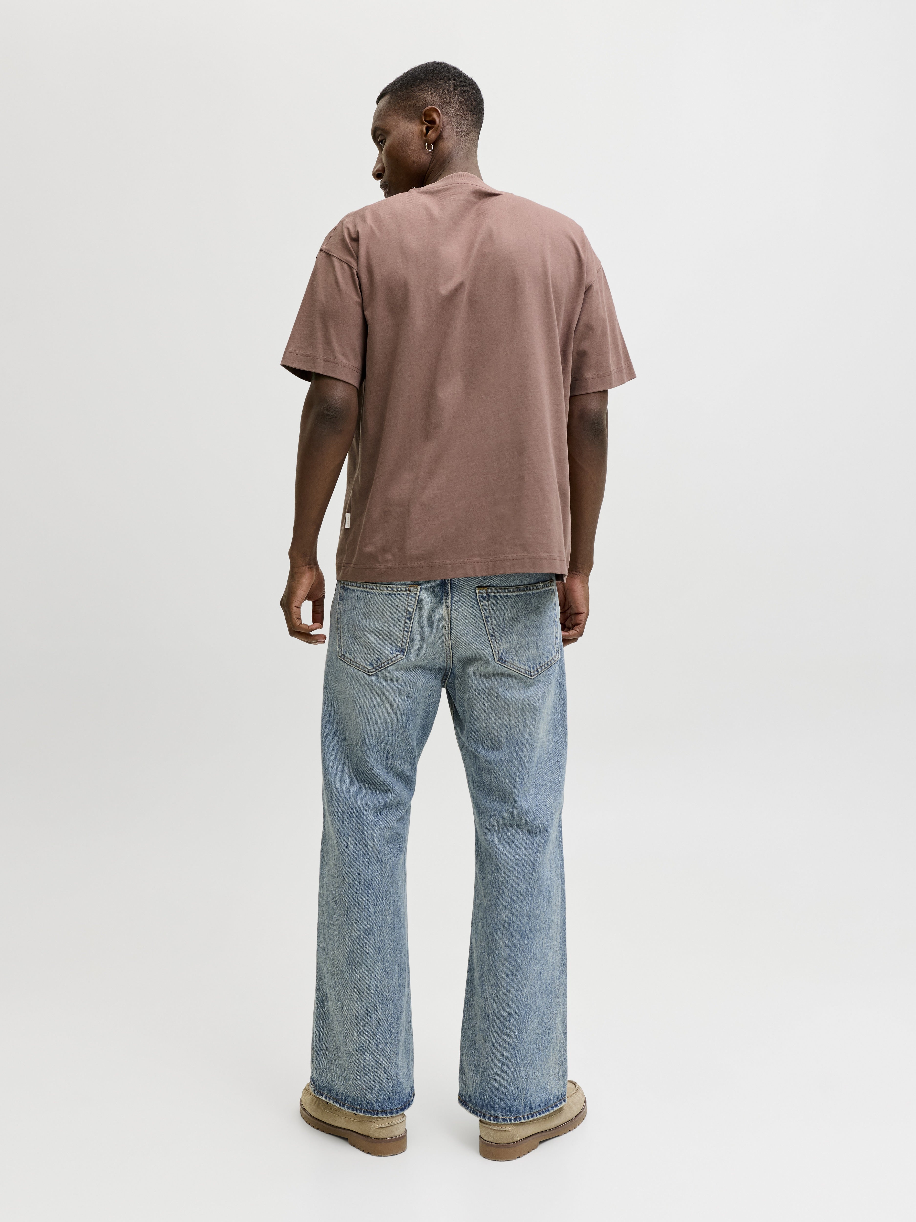 Jack & Jones Herren T-Shirts kurz Nutmeg
