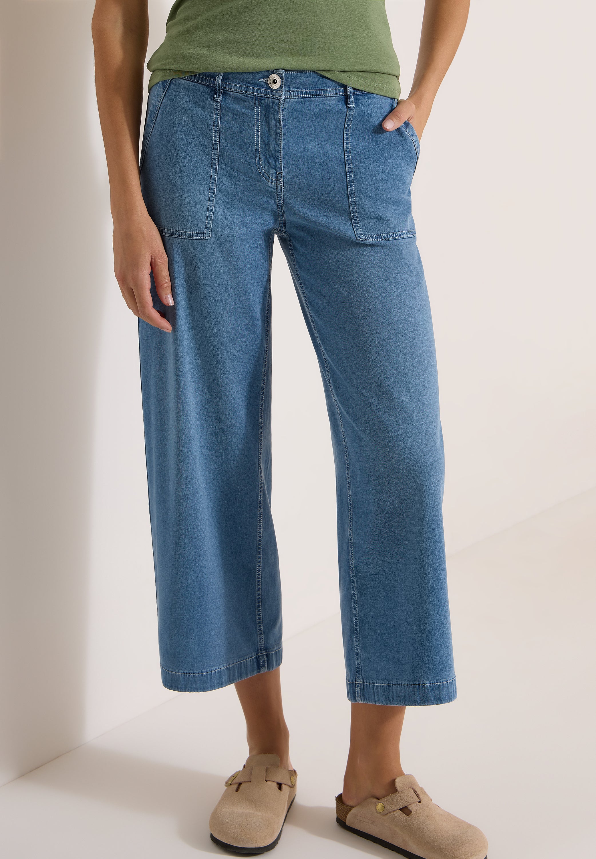 Cecil Damen Hosen  Light Blu