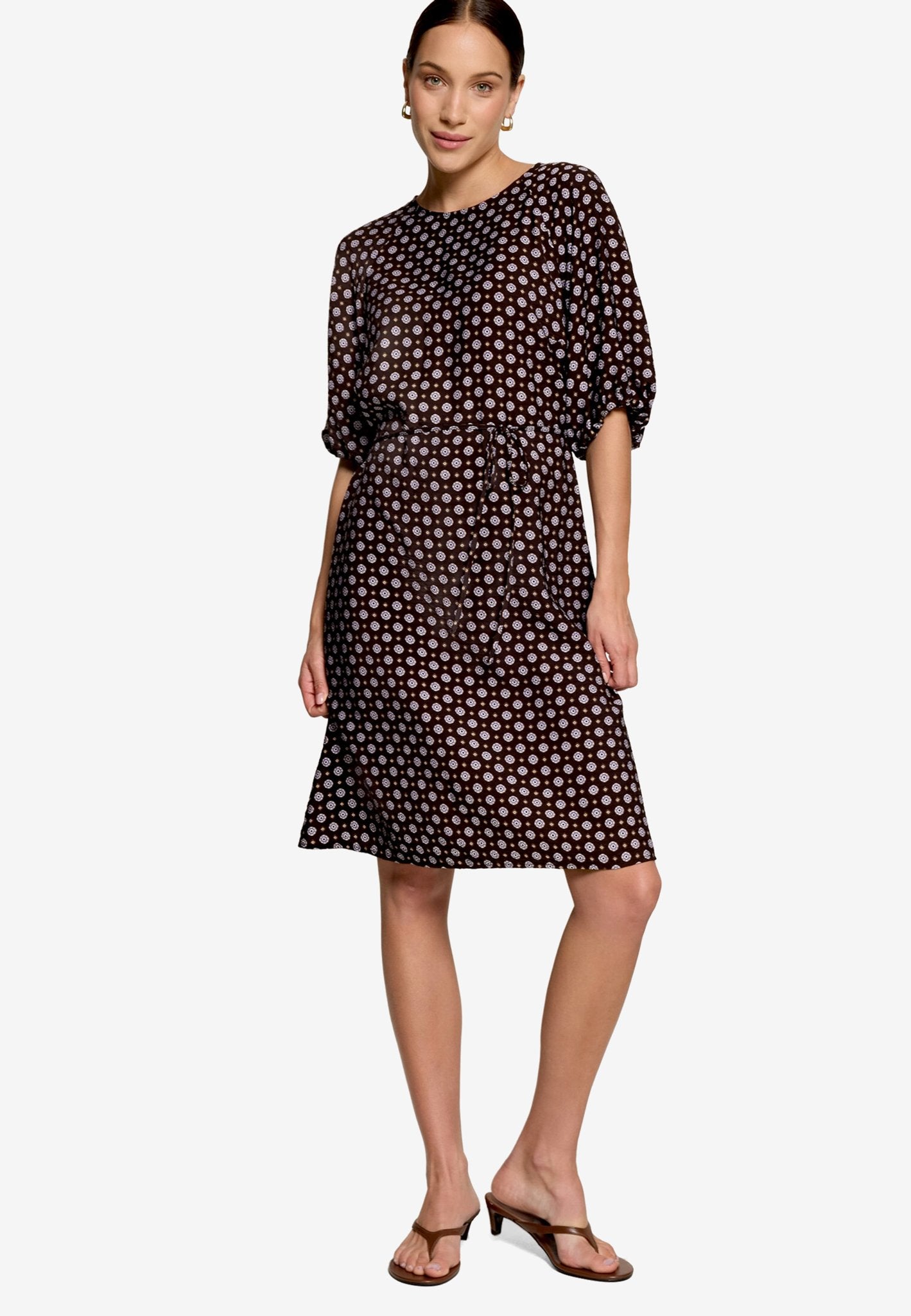 Zero Damen Kleider Brown/Blue