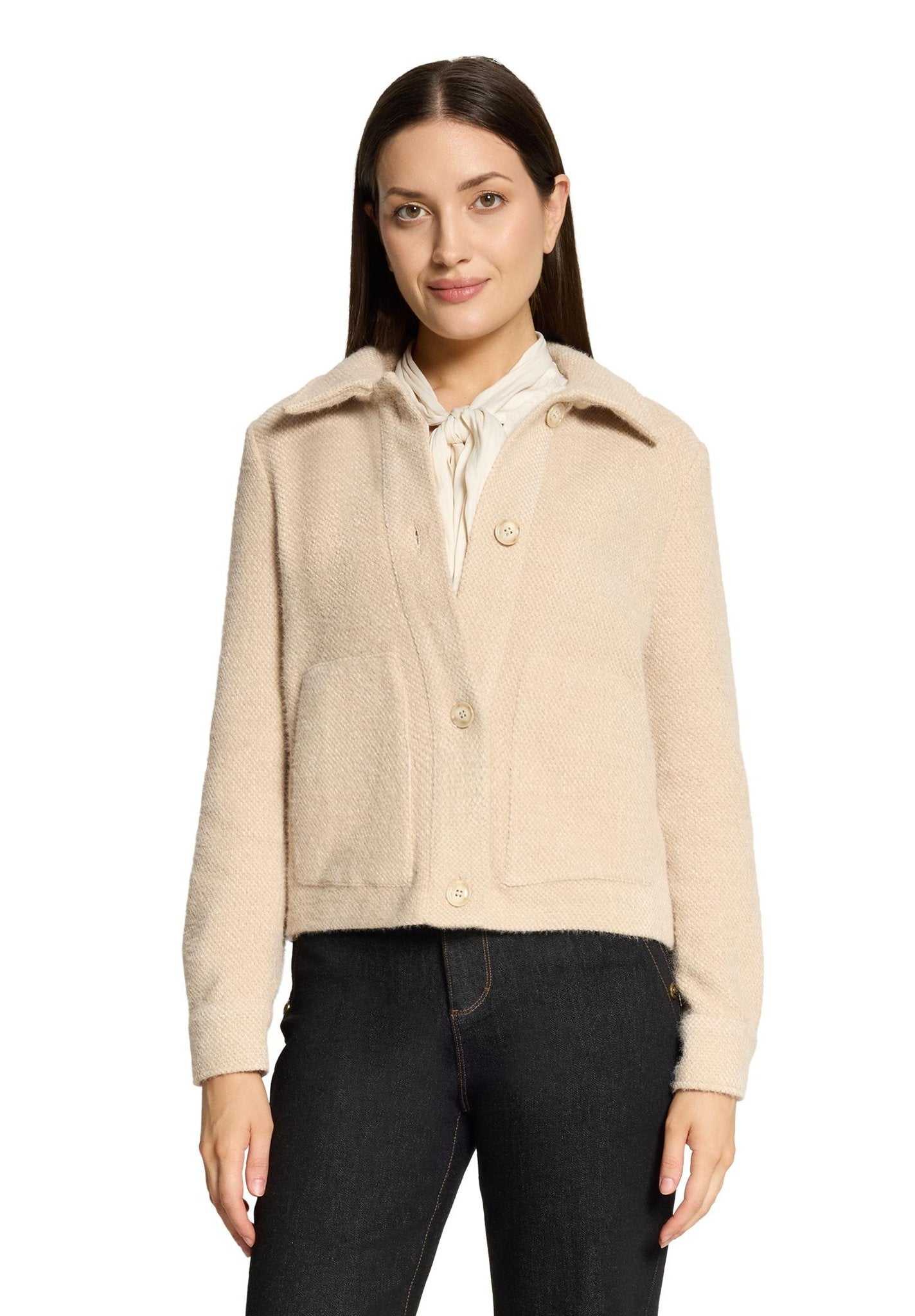 Cartoon Damen Blazer White Swan