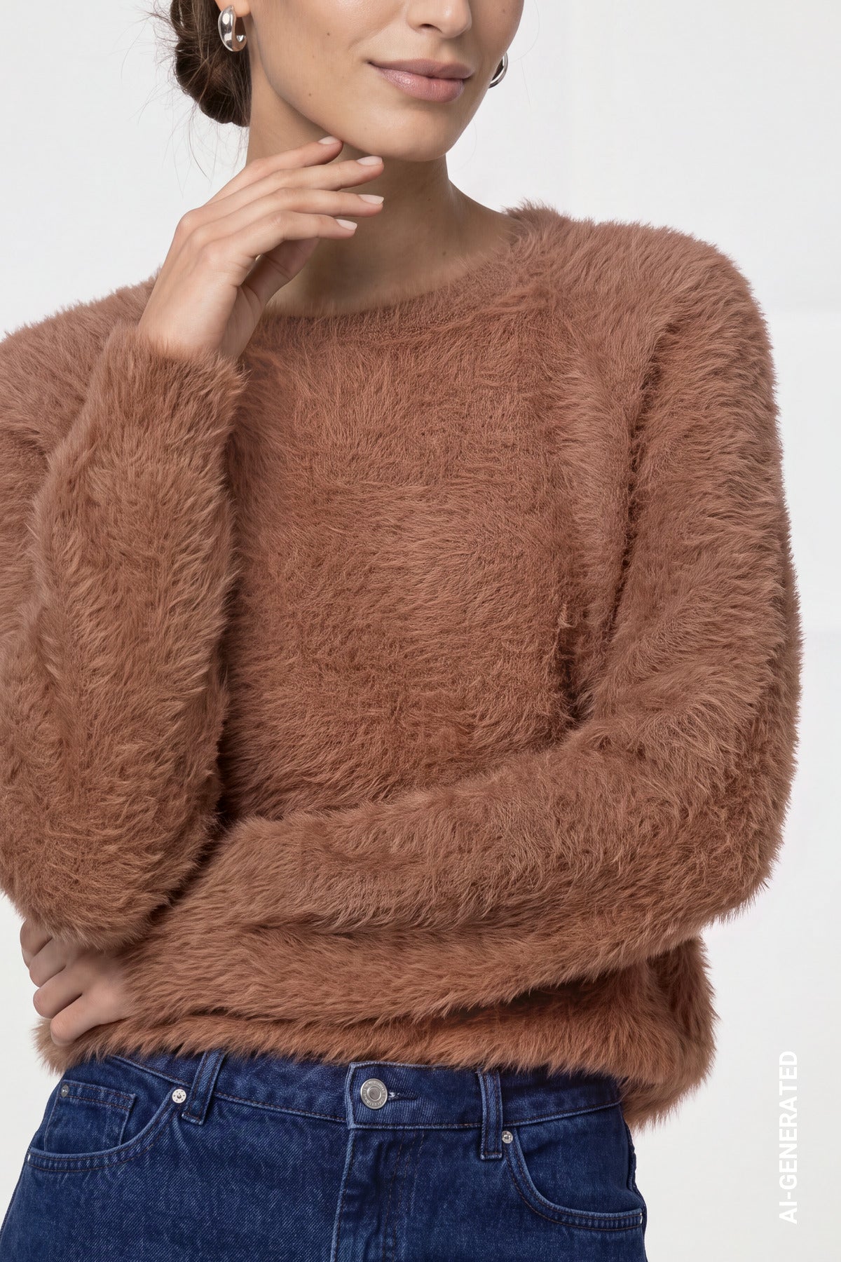 Monari Damen Pullover Tiramisu
