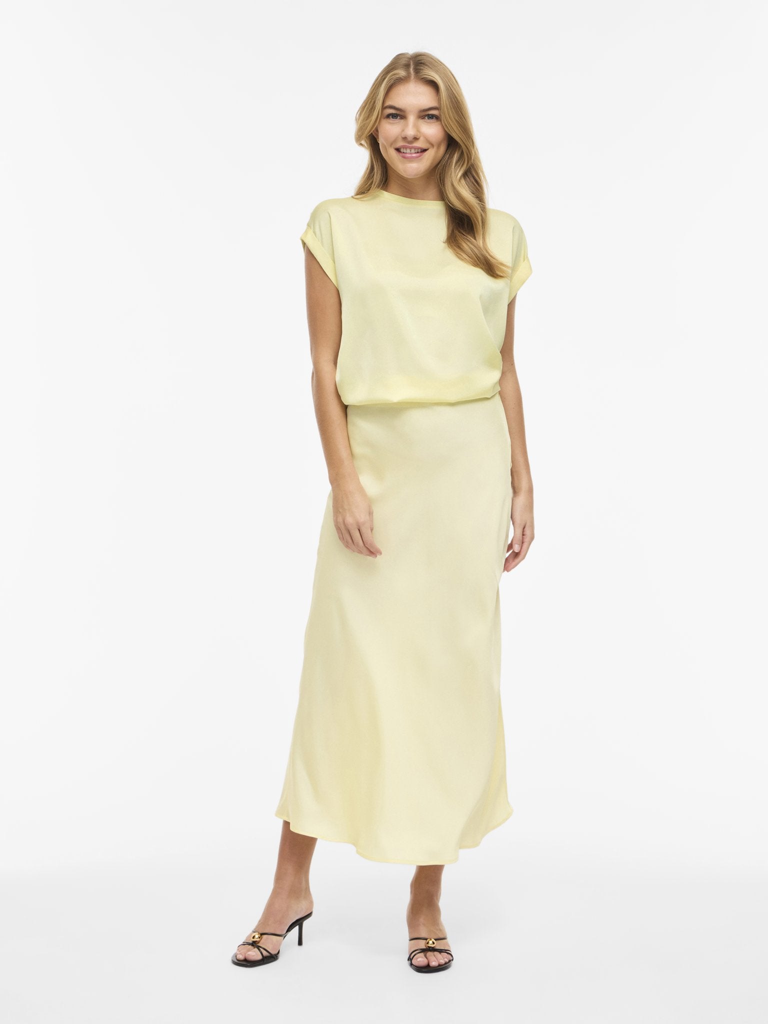Vila Damen Tops Pastel Yellow
