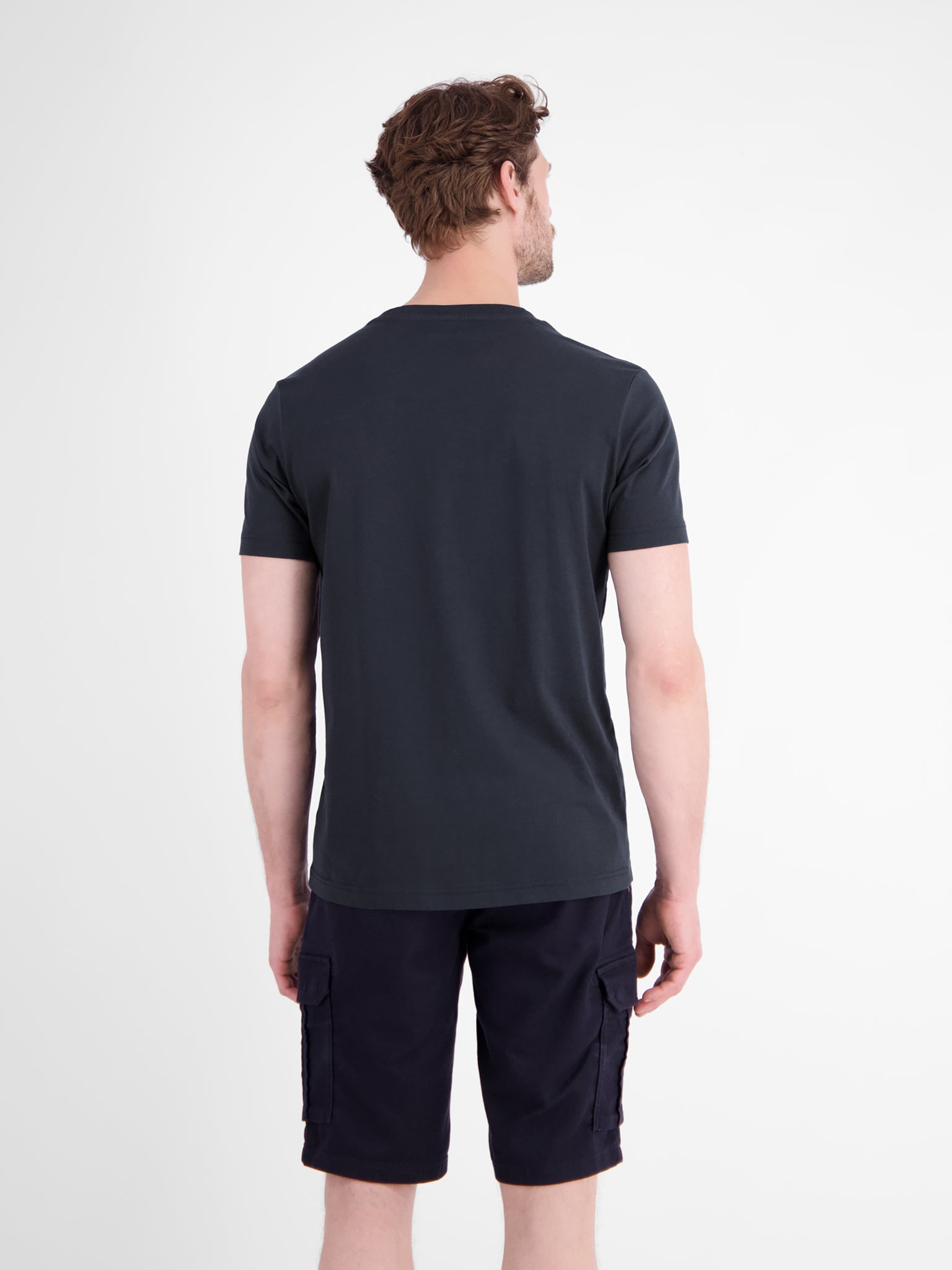 Lerros Herren T-Shirts kurz Classic Navy