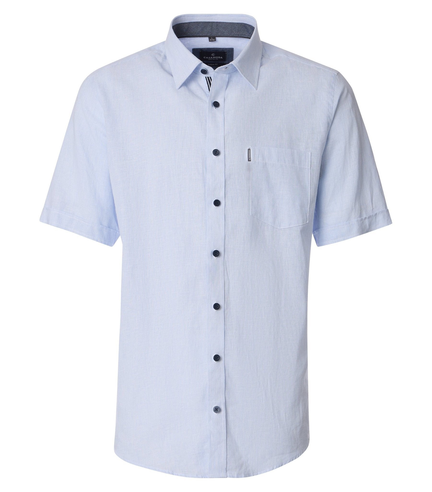 Casa Moda Herren Hemden kurz  Blau