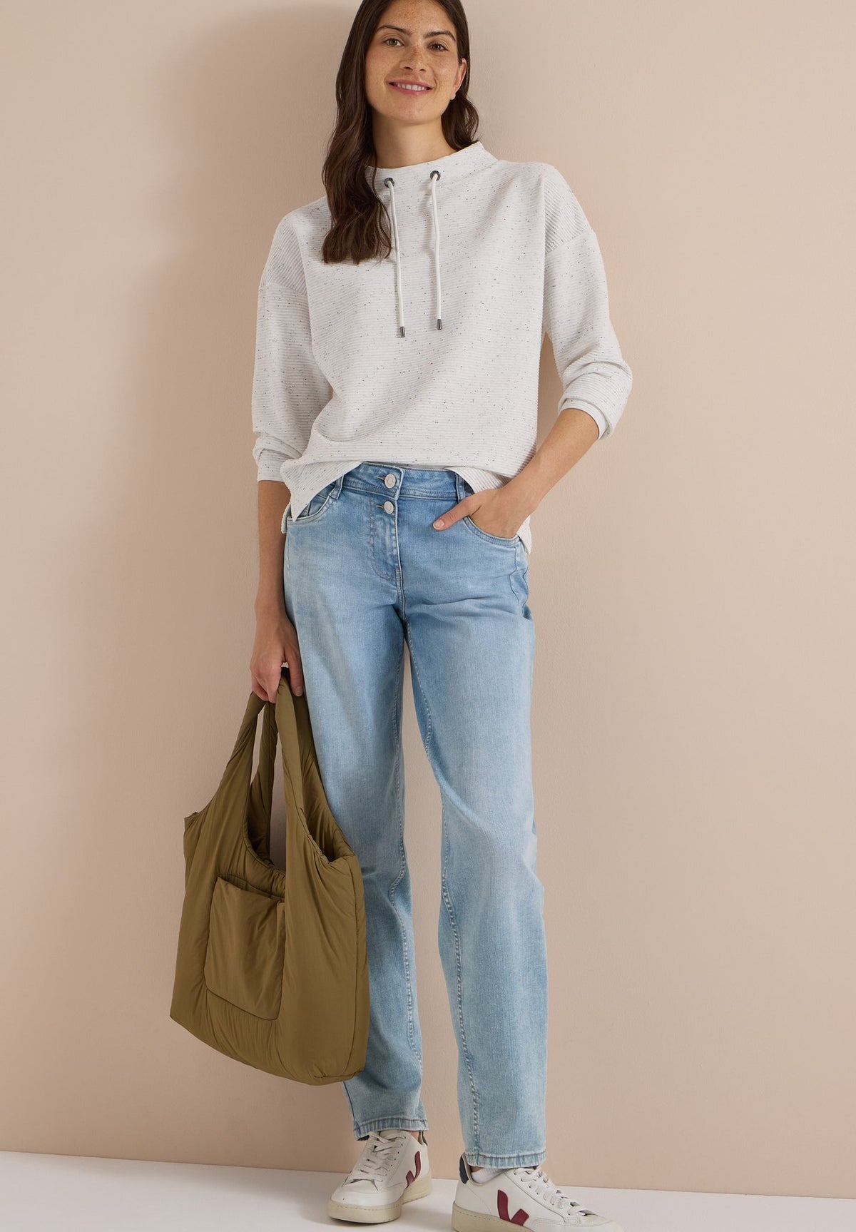 Cecil Damen T-Shirts Light Gre
