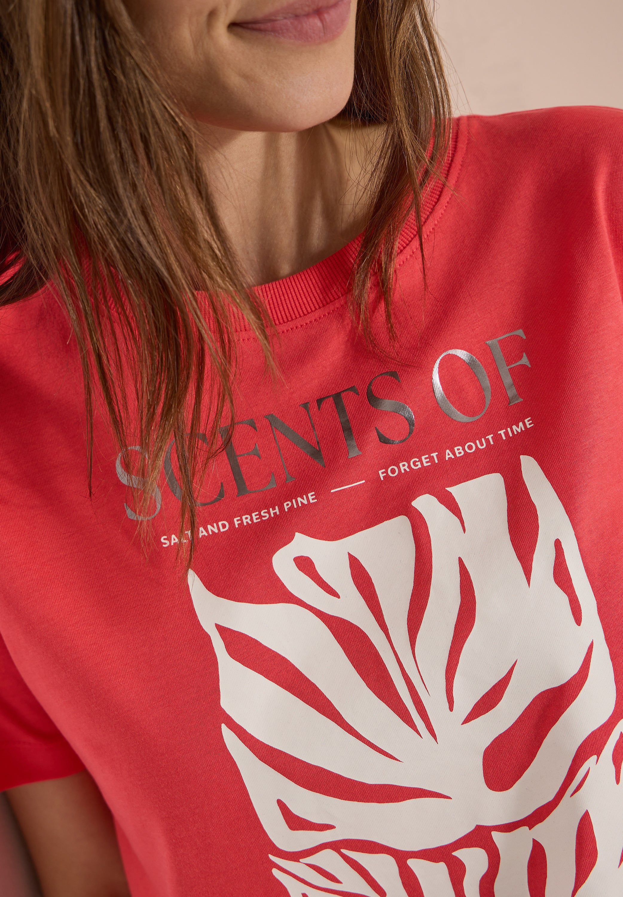 Cecil Damen T-Shirts  Coral