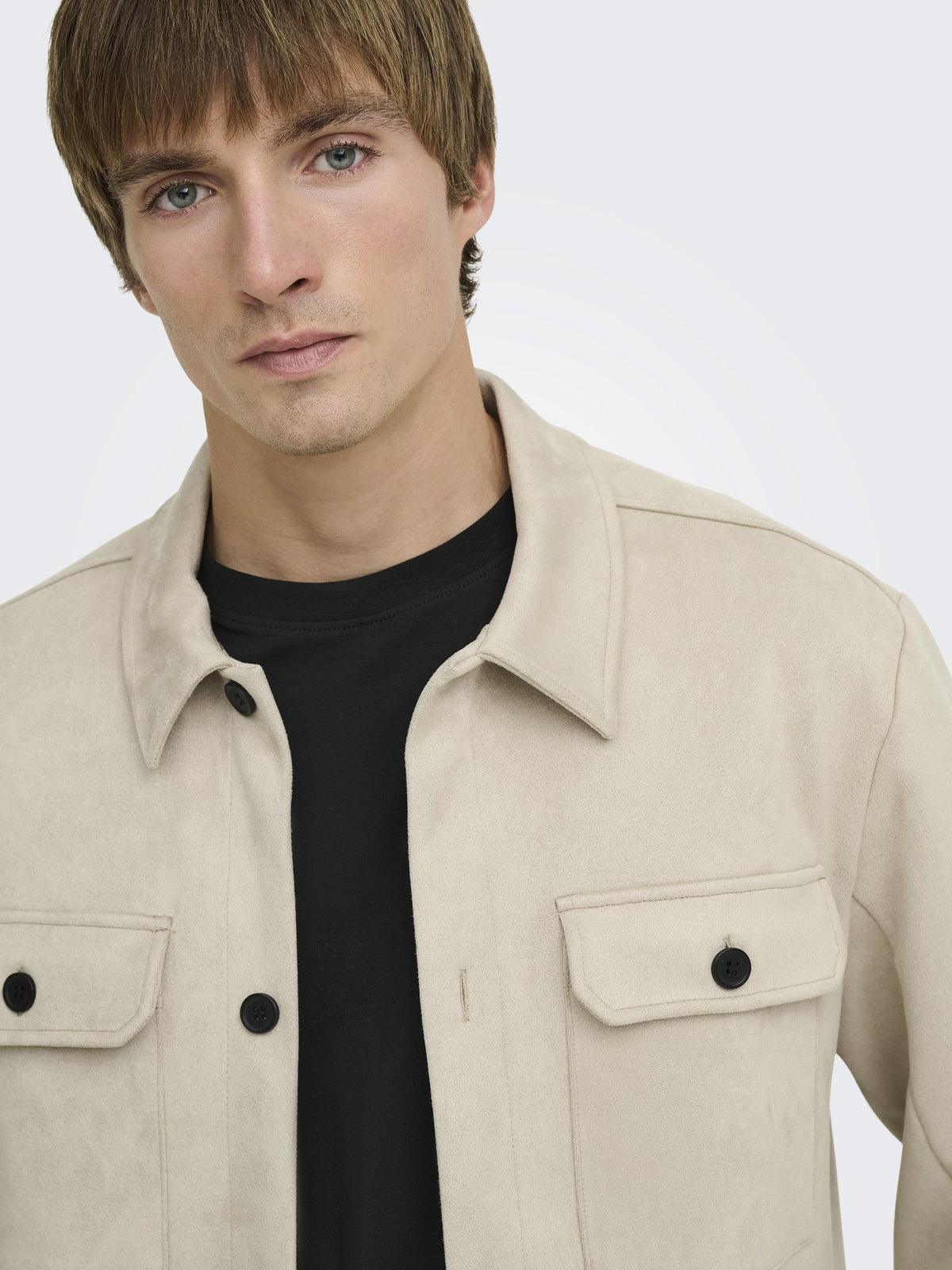 Only & Sons Herren Hemden lang Silver Lining