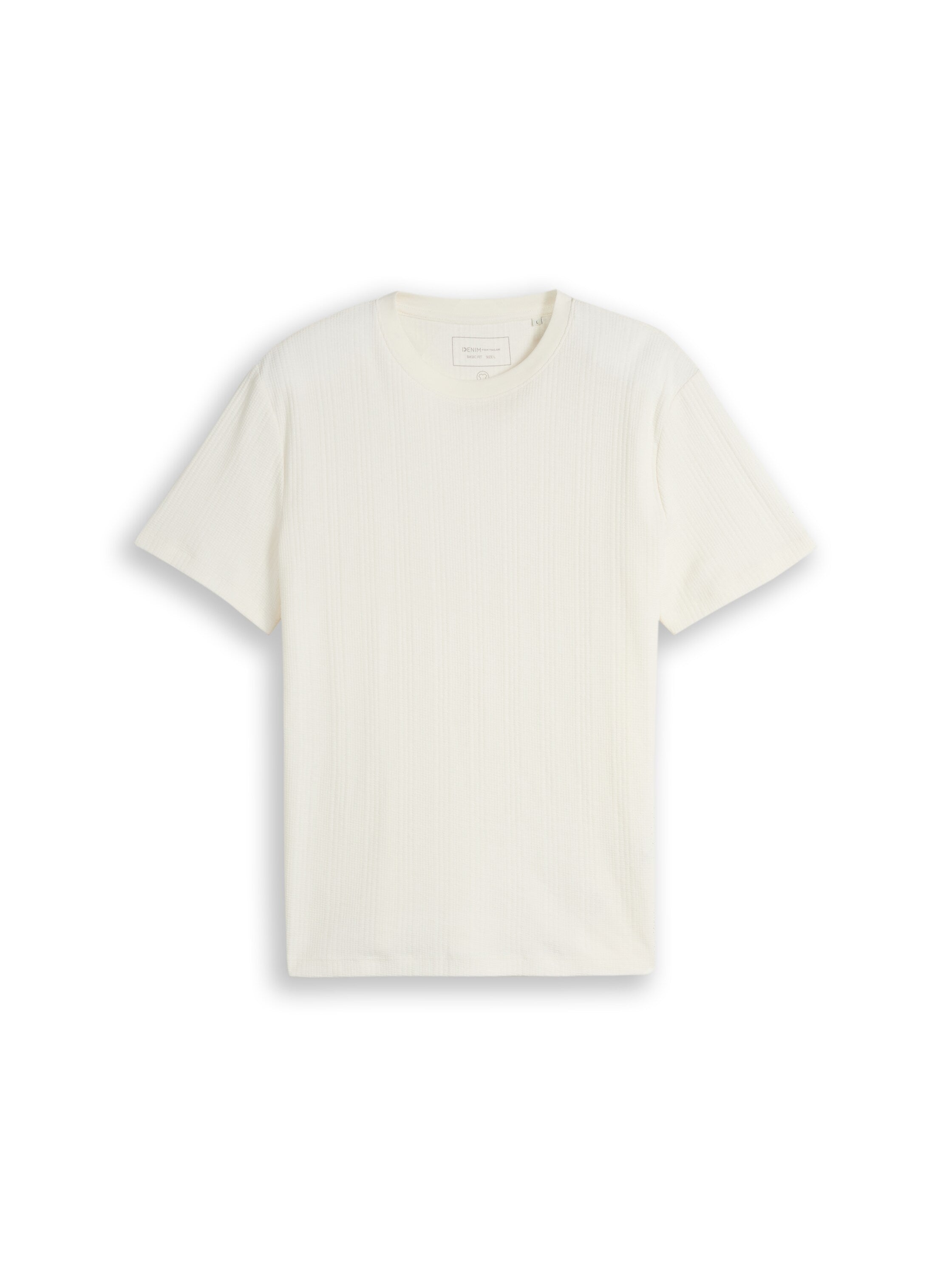 Tom Tailor denim Herren T-Shirts kurz Wool White