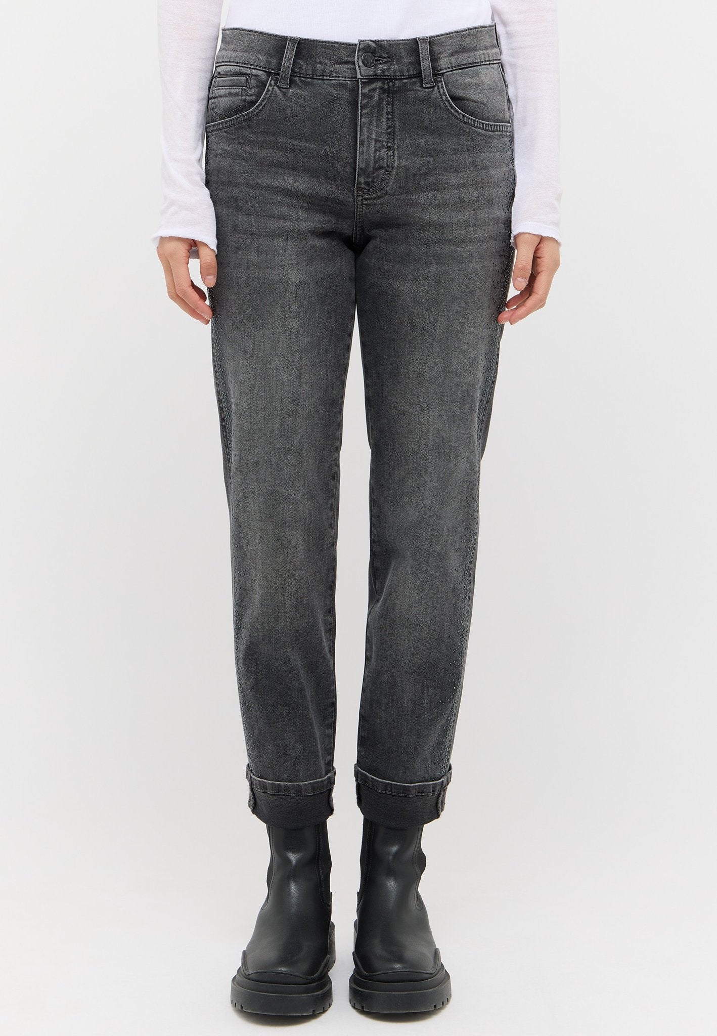 Angels Damen Jeans  Grey Rand