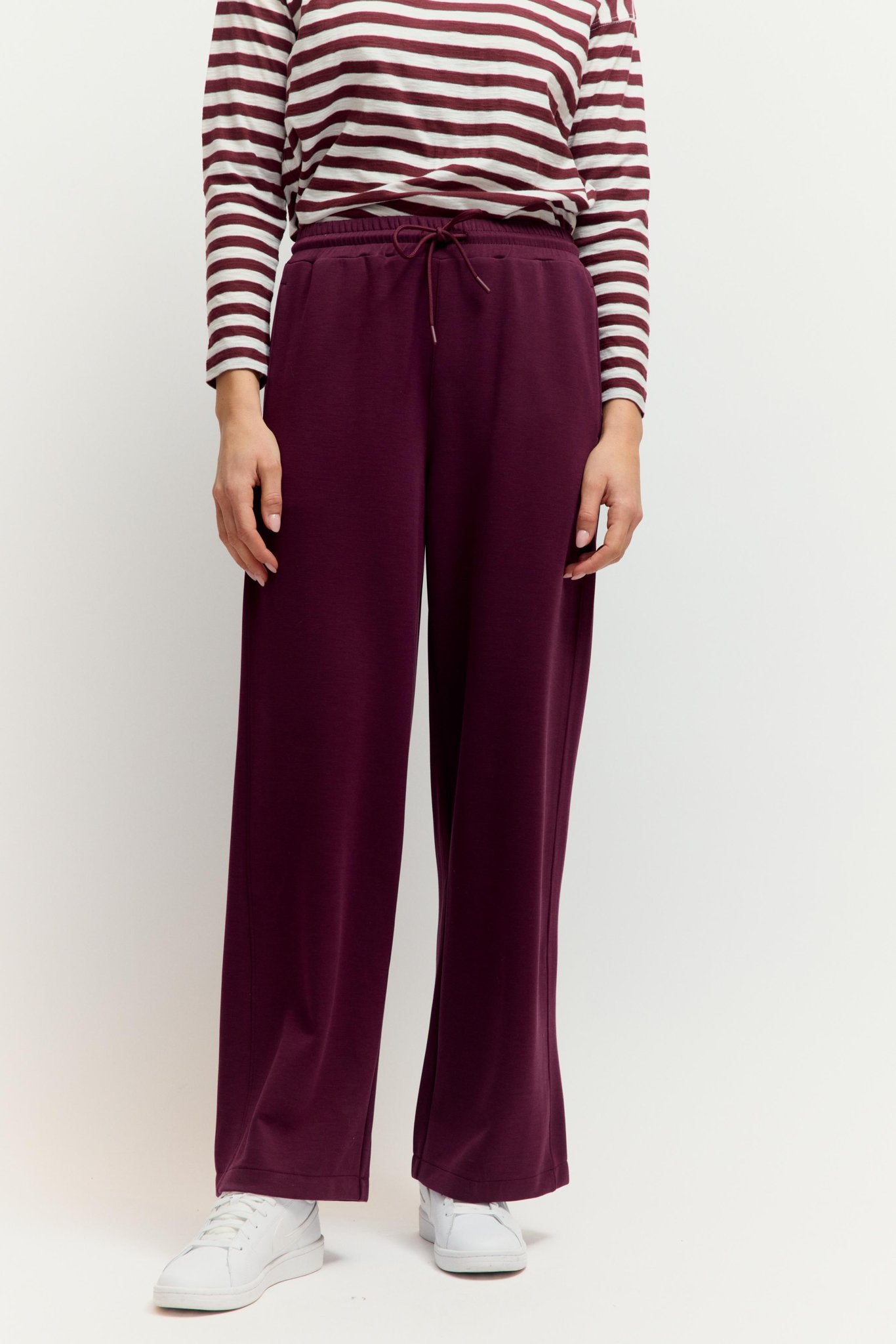 Fashion People Damen Leggings Burgundy