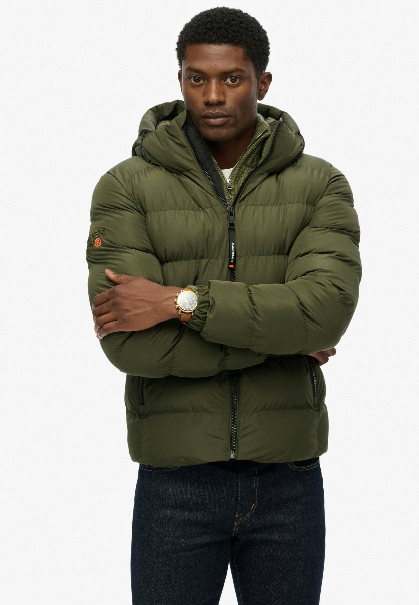 Superdry Men Herren Jacken Hq Army Khaki/