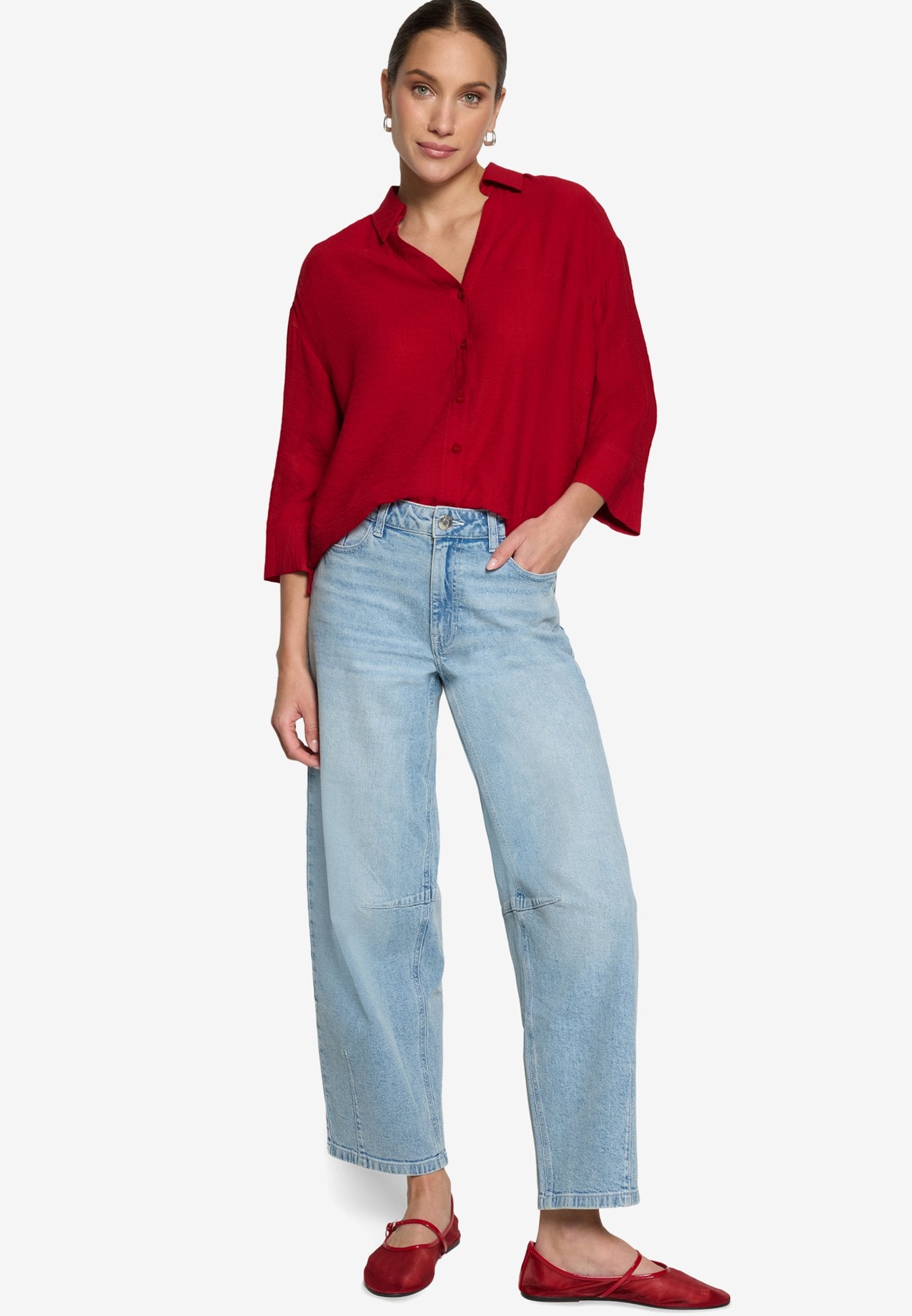 Zero Damen Blusen Candy Red