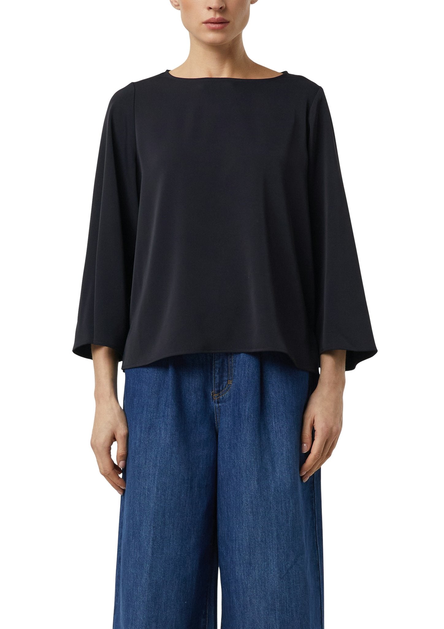 Comma Damen Blusen  Blue