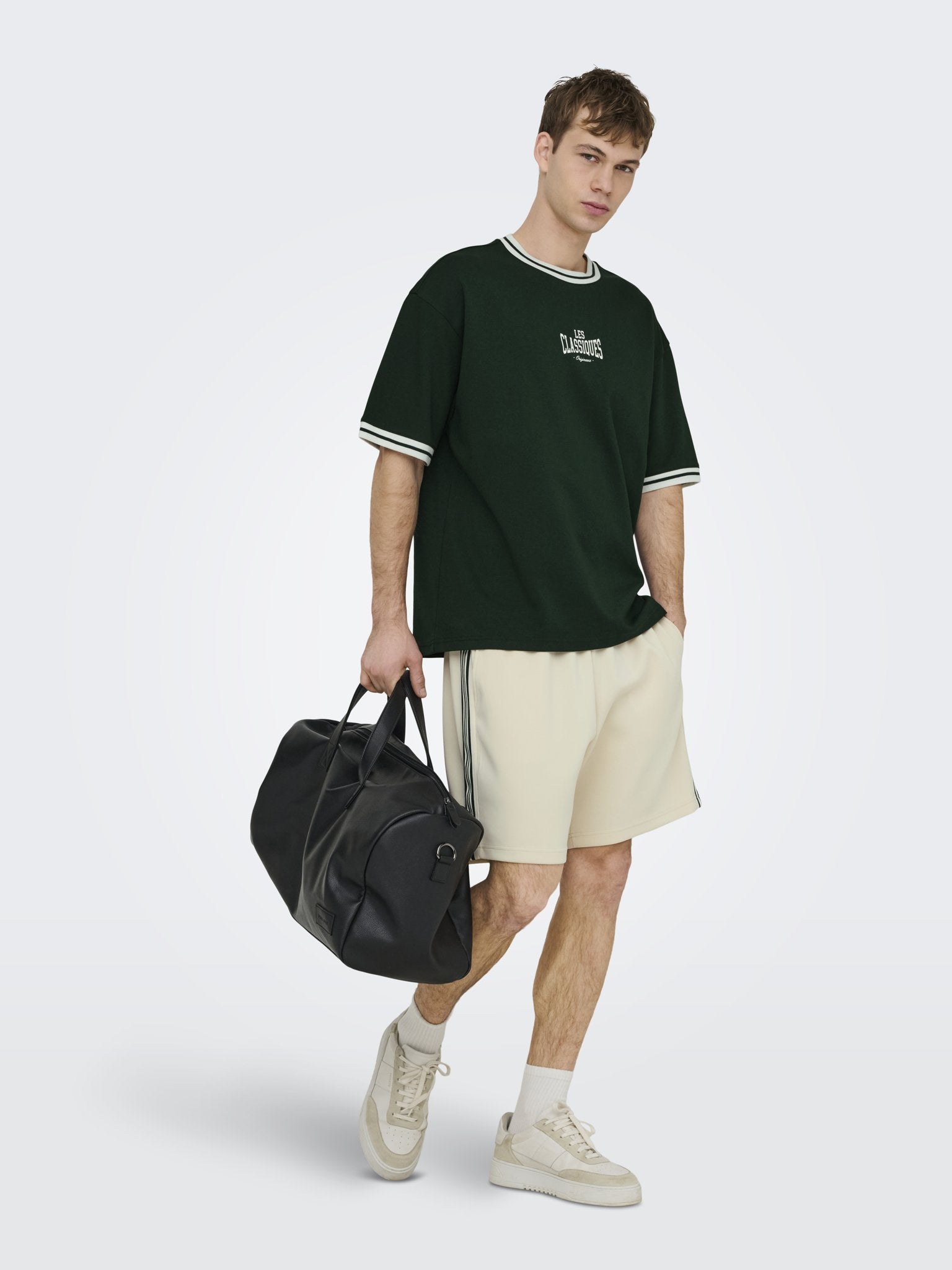 Only & Sons Herren Shorts Whitecap Gray