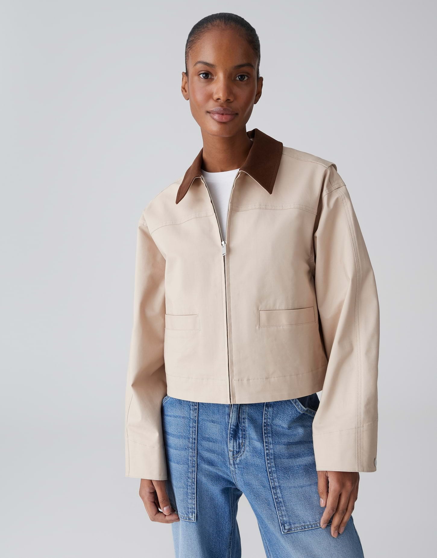 Opus Damen Jacken Soft Oat