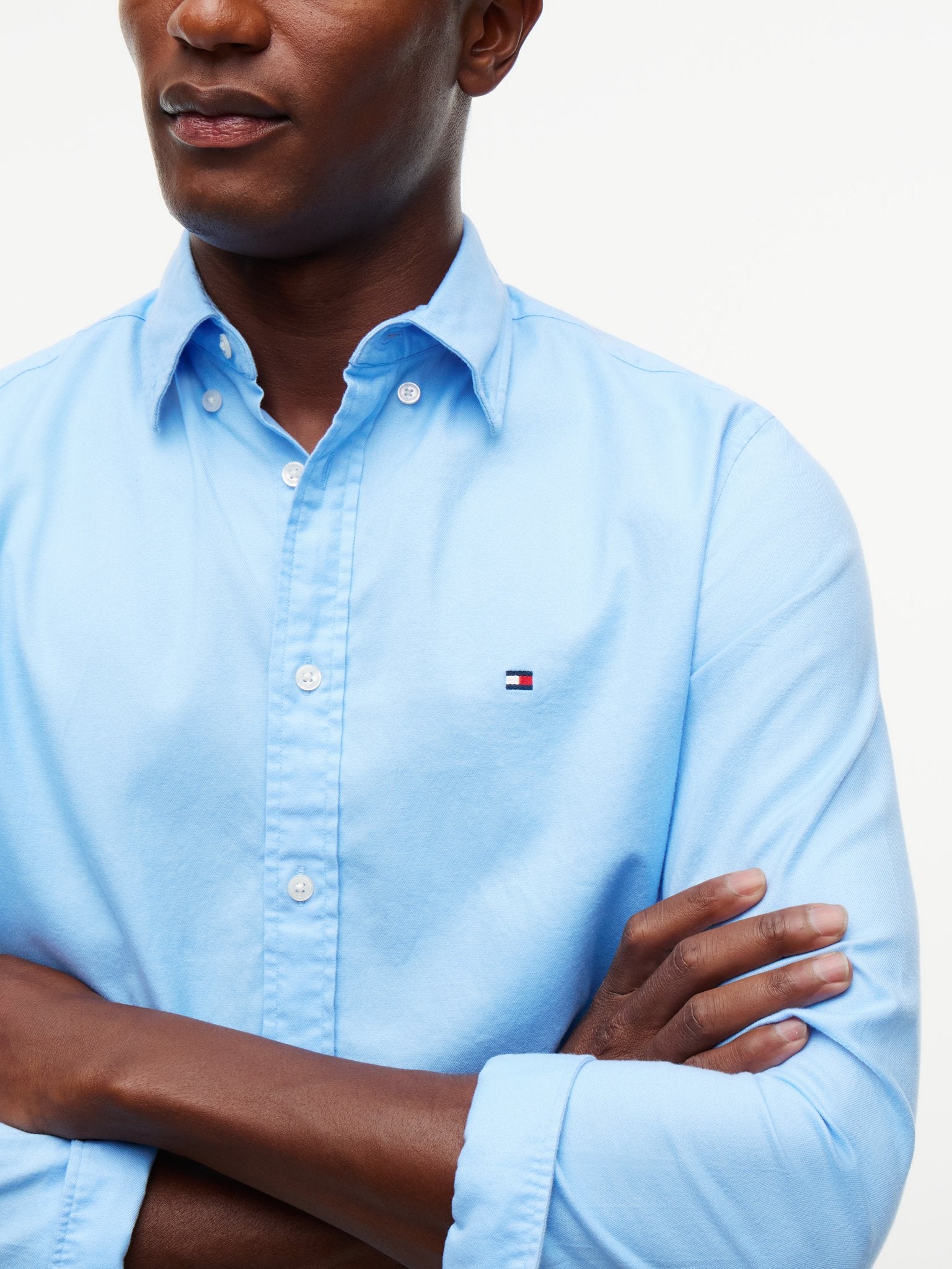 Tommy Hilfiger Herren Hemden Cz Blue