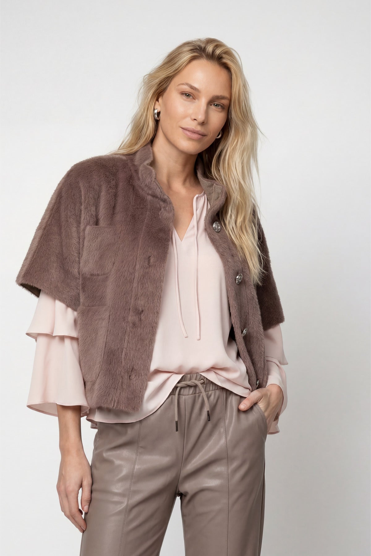 Monari Damen Jacken Taupe