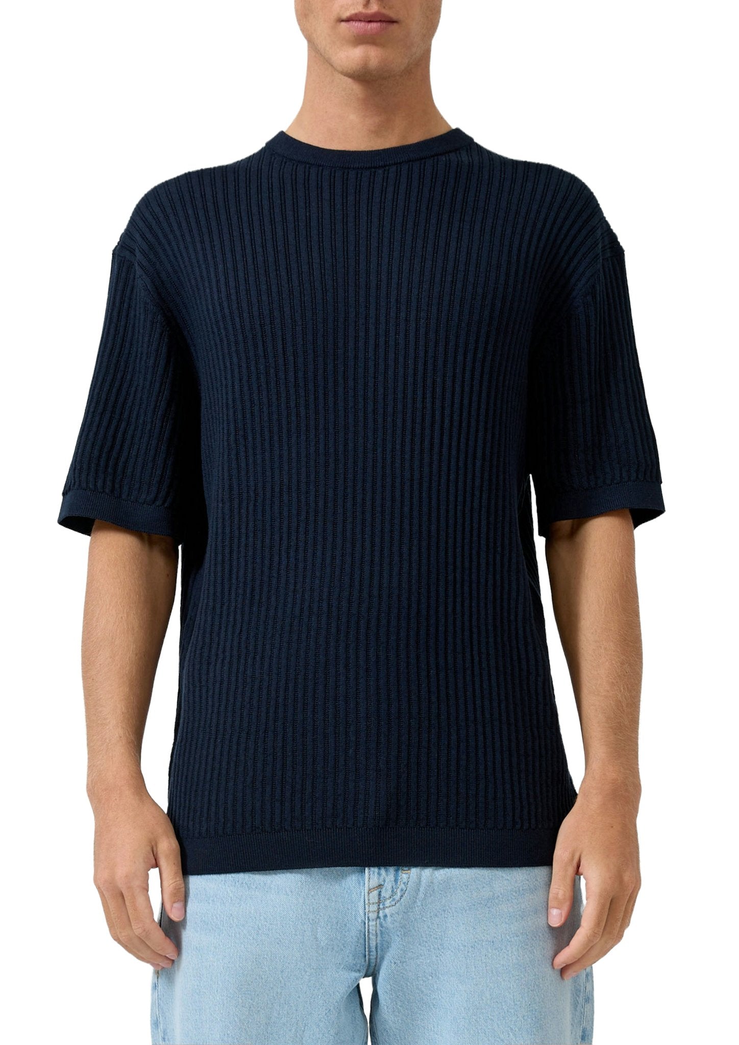 QS by S.Oliver Herren T-Shirts kurz Blue