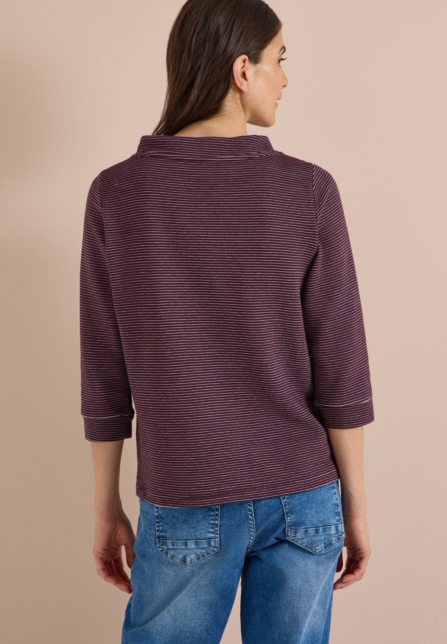 Cecil Damen T-Shirts Berry Red