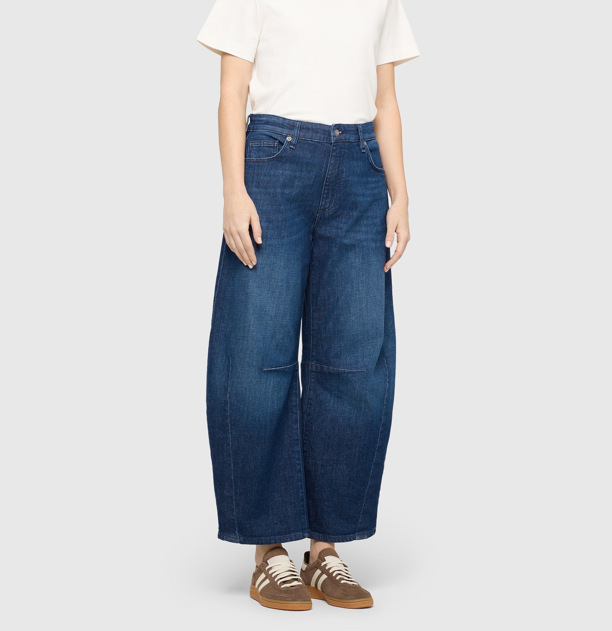 Mac Damen Jeans Blue Mended Was