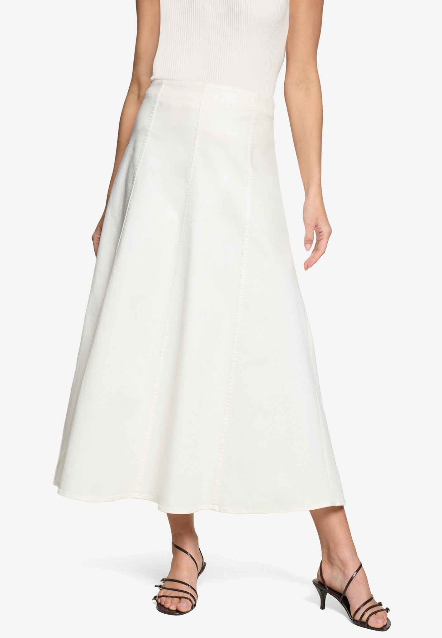 Zero Damen Rock Cream Denim