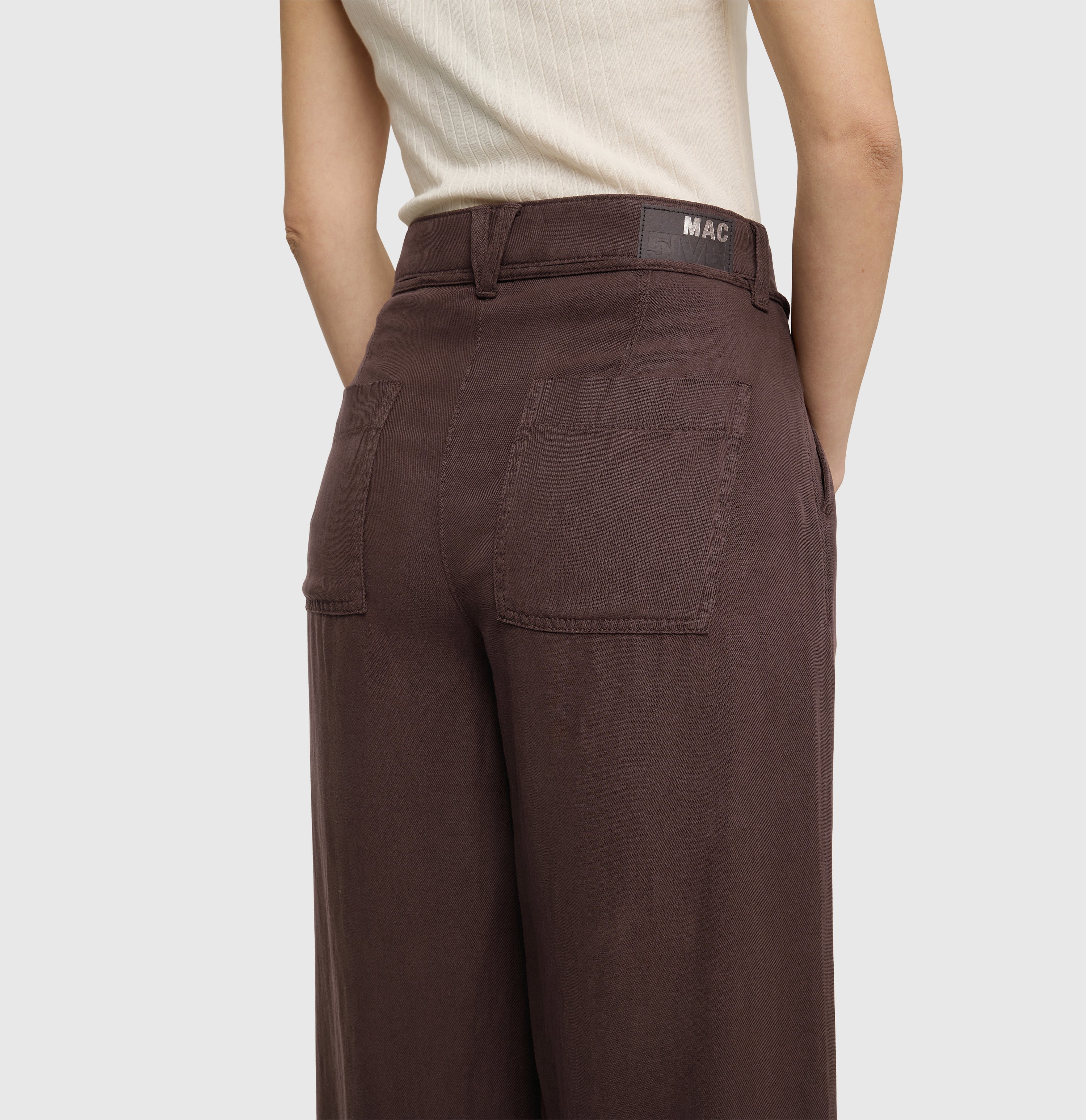 Mac Damen Hosen Truffle Brown P