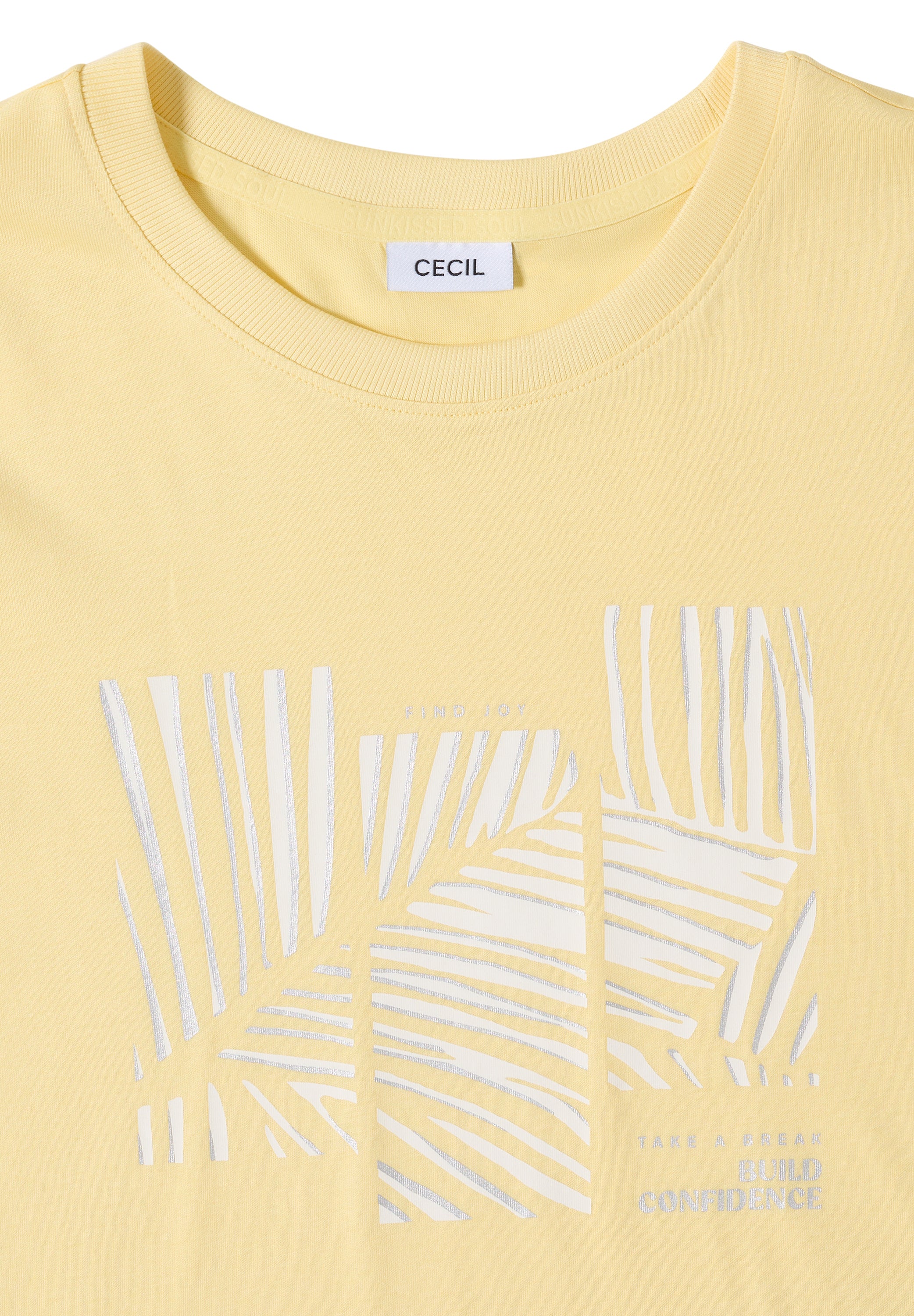 Cecil Damen T-Shirts  Buttermil