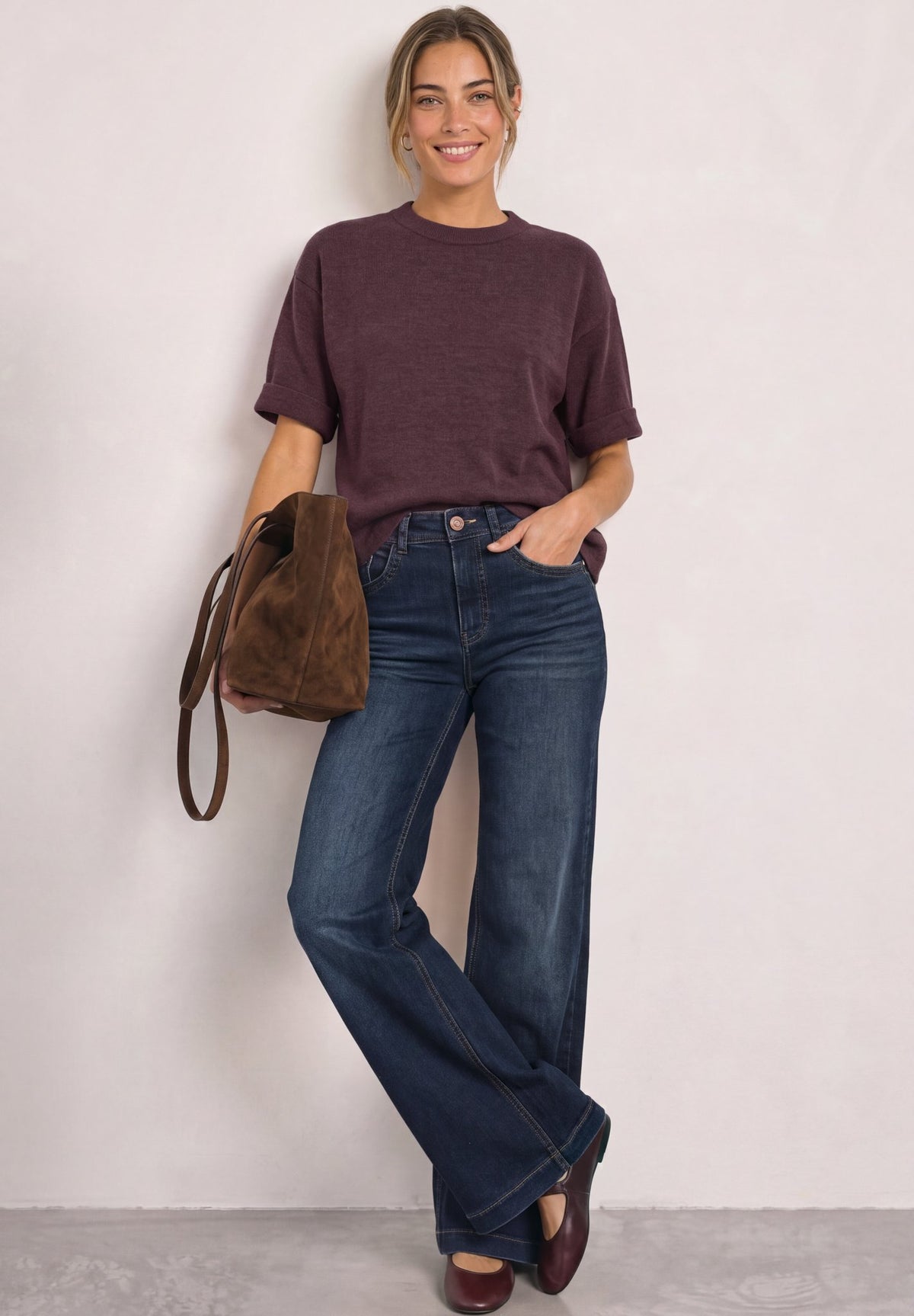 Street One Damen Pullover Rustic Ro